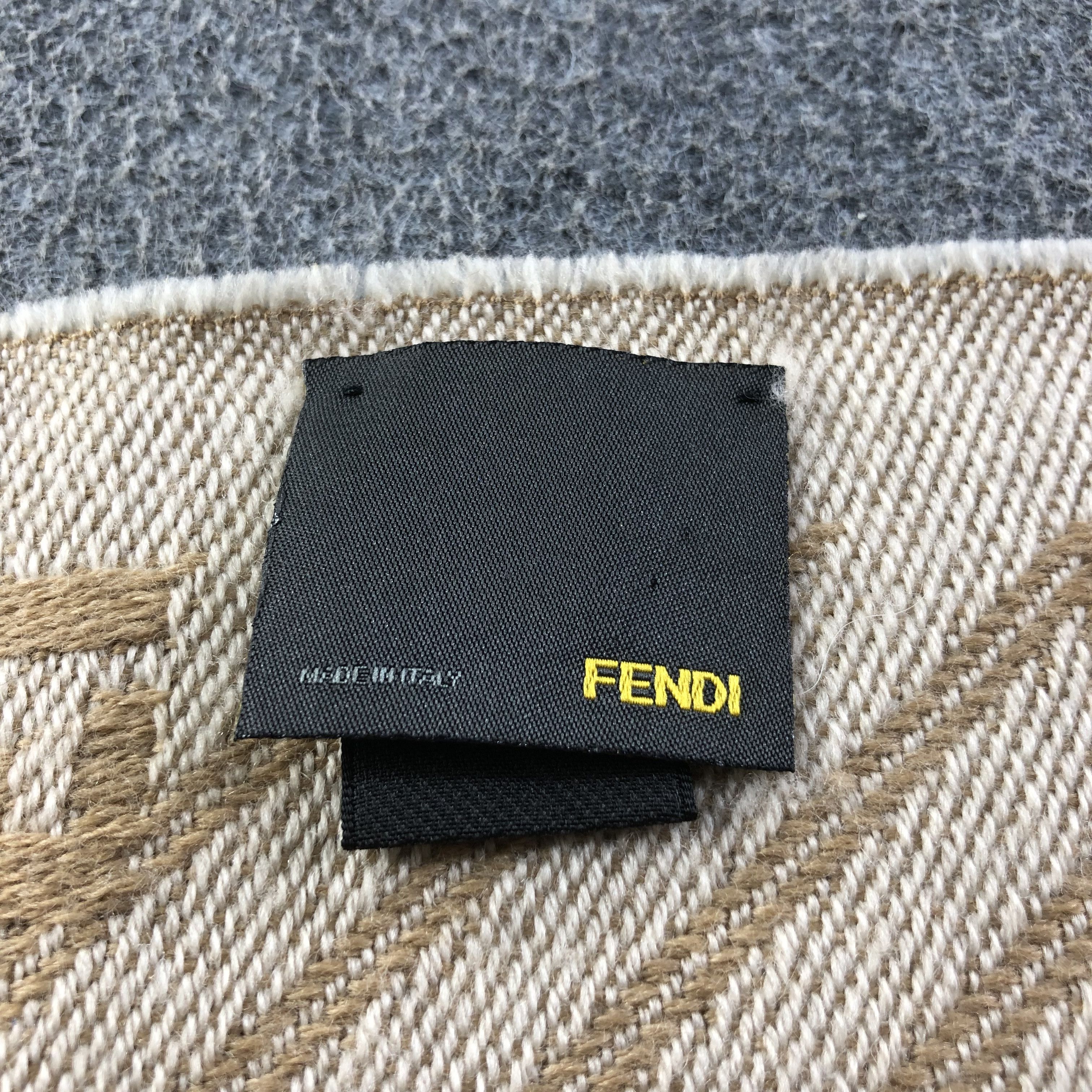 Fendi Fendi FF Monogram Wool Scarf Muffler V1729 Size ONE SIZE - 6 Thumbnail