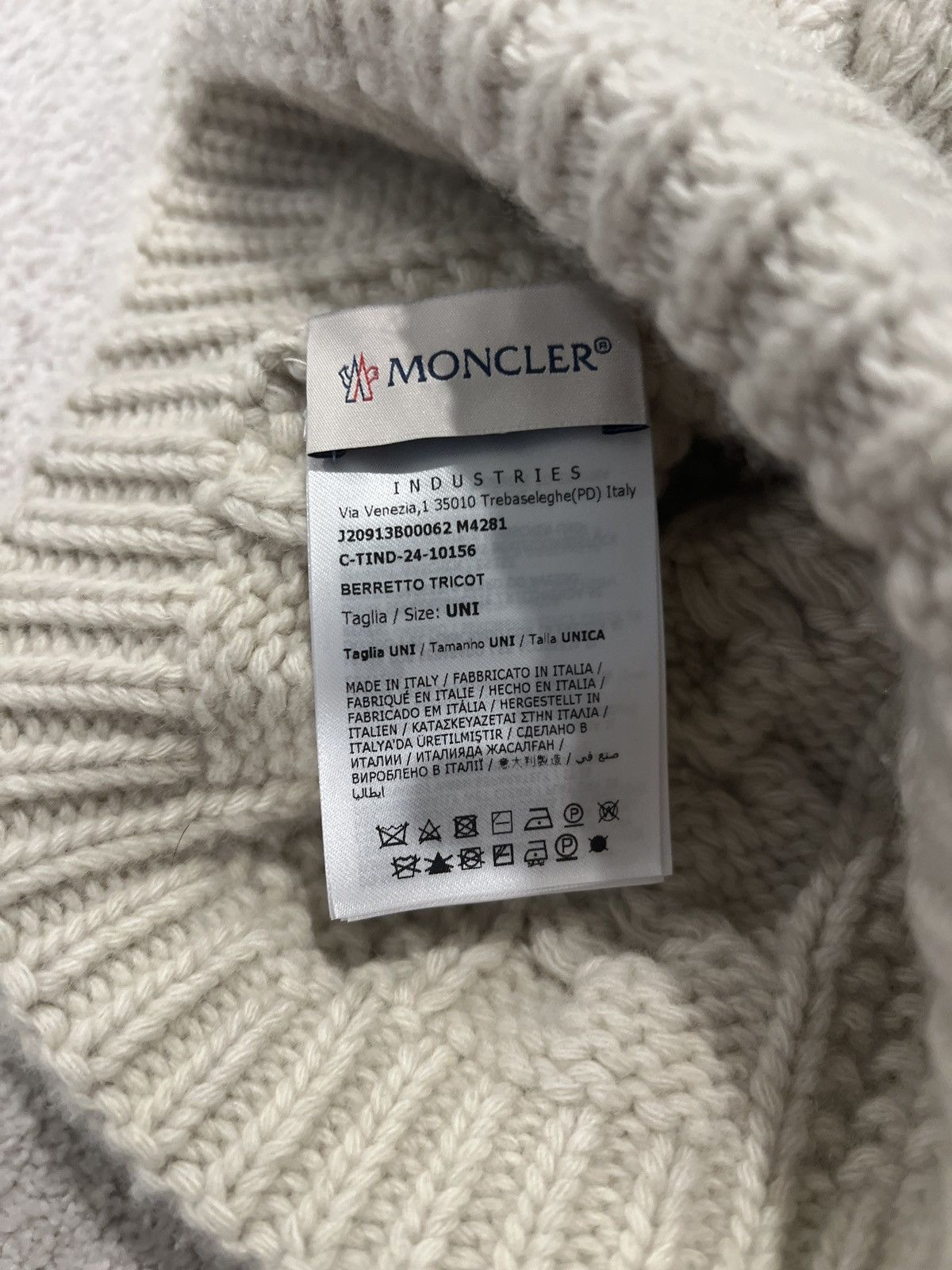 Moncler Moncler logo wool and cashmere beanie Size ONE SIZE - 2 Thumbnail