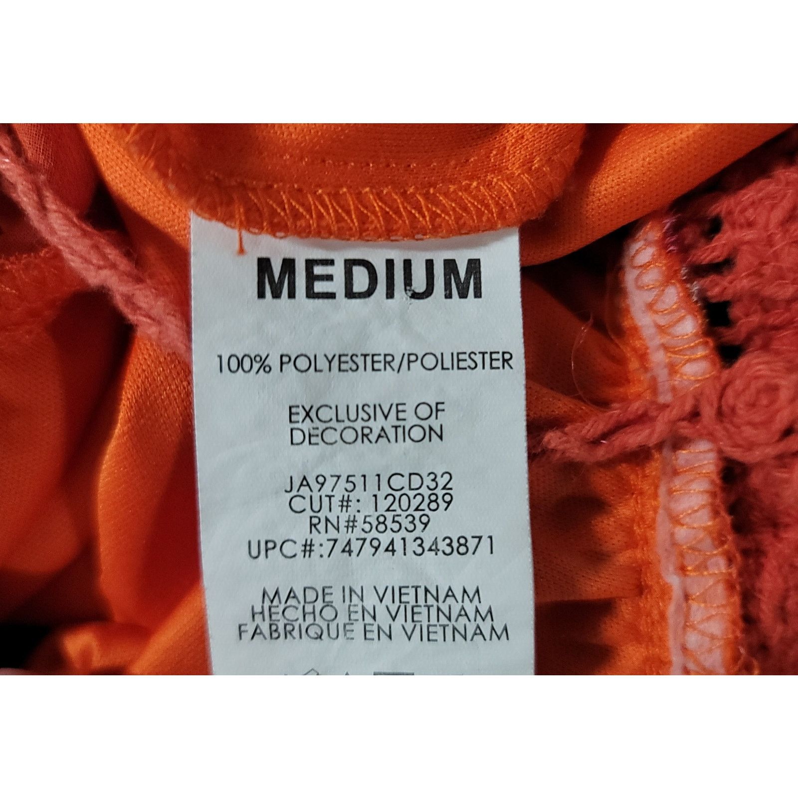 Other Speechless Orange Floral Babydoll Dress M Crochet Bodice Size M / US 6-8 / IT 42-44 - 5 Thumbnail
