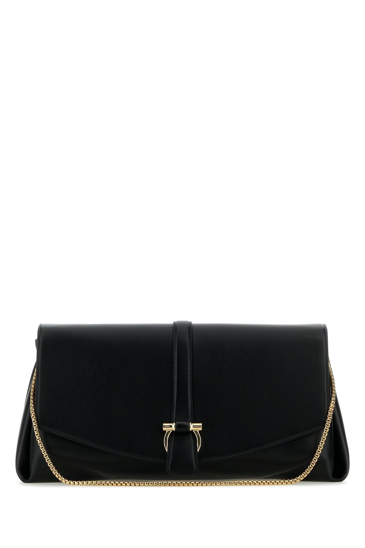 Salvatore Ferragamo Black Leather Large Crossbody Bag Size ONE SIZE - 1 Thumbnail