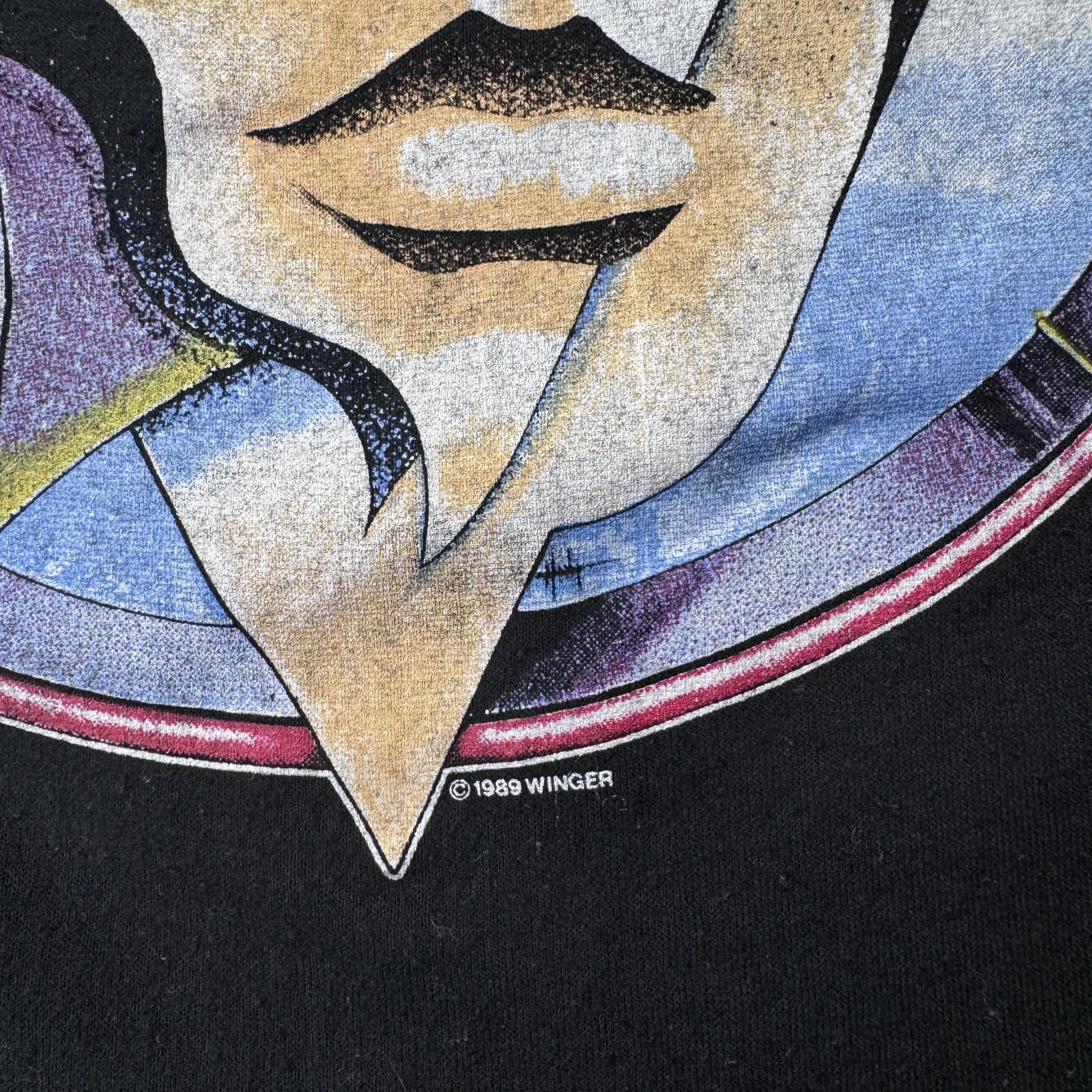 TEE JAYS Vintage 80s Winger Too Tuff Concert T Shirt Tee Jays Tag XL Size US XL / EU 56 / 4 - 4 Thumbnail