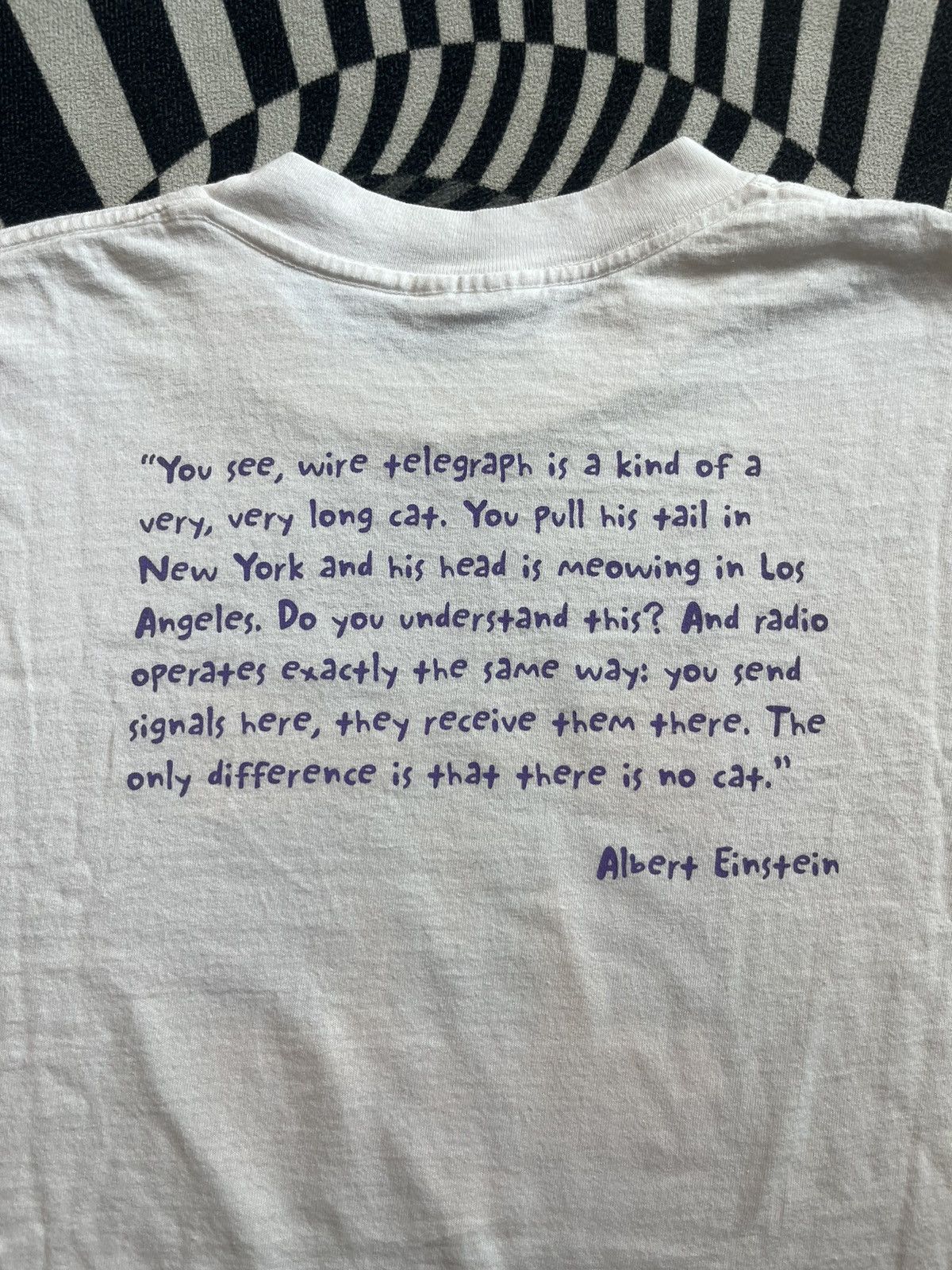 Arts & Science Vintage Albert Einstein CJSW 90.9 Art Cat 90’s Tshirt Size US L / EU 52-54 / 3 - 9 Thumbnail