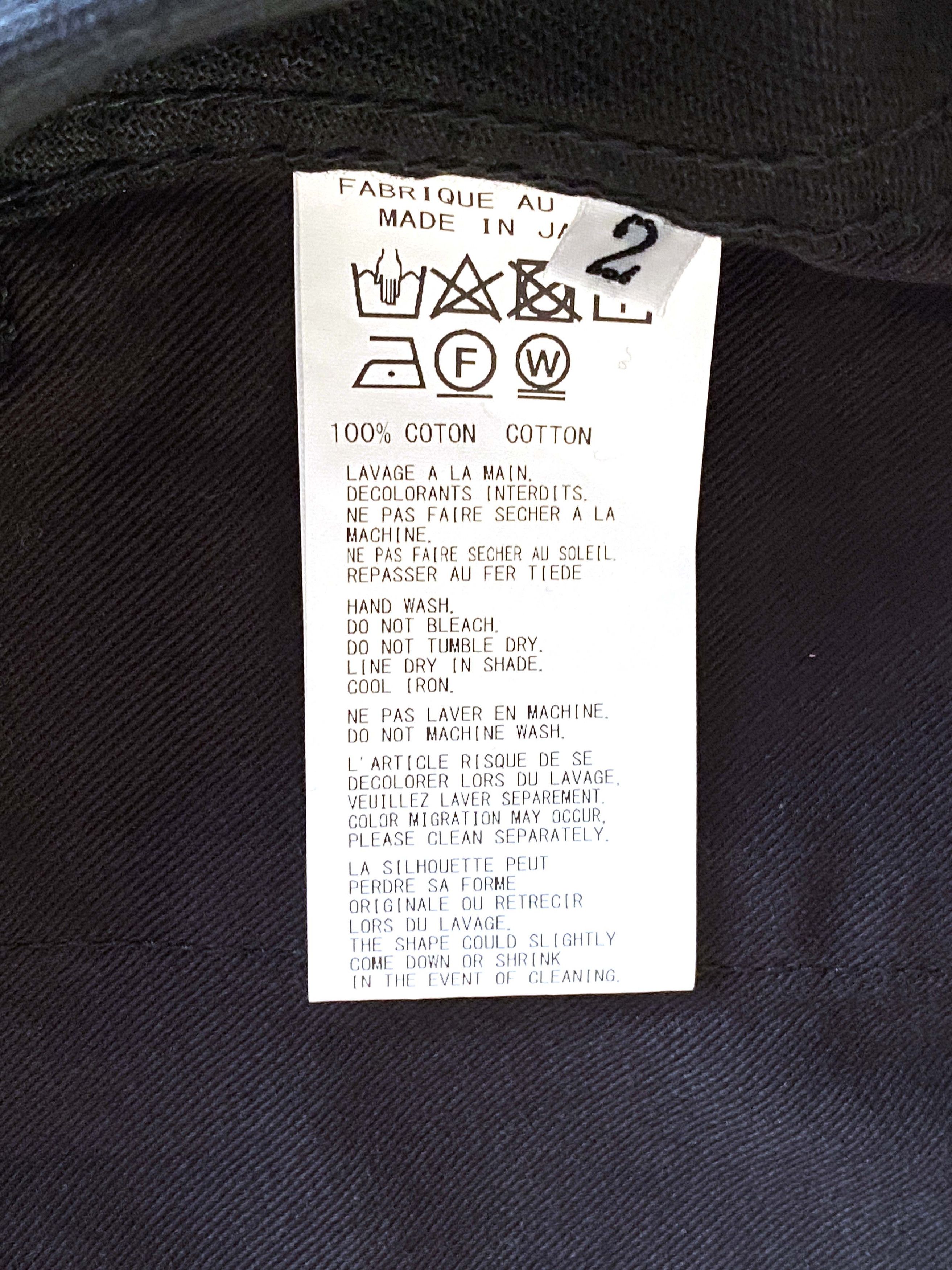 Yohji Yamamoto Yohji Yamamoto Black Scandal Cotton Pants Size US 34 / EU 50 - 10 Thumbnail