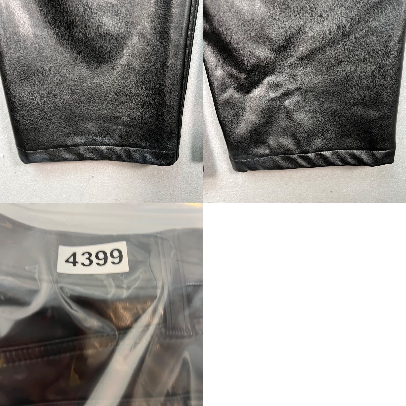 Abercrombie & Fitch Abercrombie & Fitch Womens 29 / 8 Black Faux Leather High Rise Loose Fit Pants Size 30" / US 8 / IT 44 - 9 Thumbnail