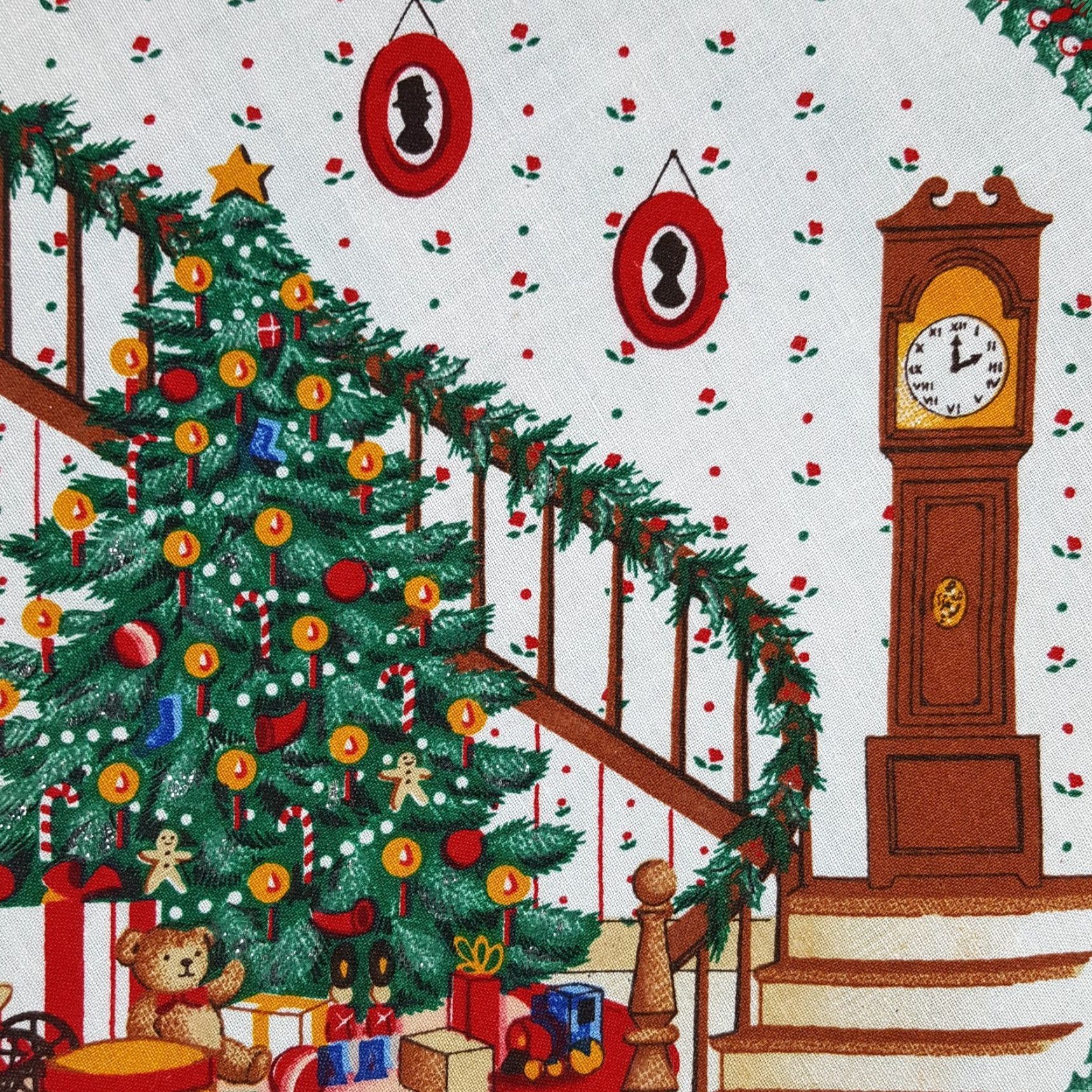 Hanes Vintage 80s Christmas Tree Clock Sz L Pullover Crewneck Sweatshirt Ugly Sweater Hanes Mens Regular Green Cotton Polyester Cotton Blend Size US L / EU 52-54 / 3 - 4 Thumbnail
