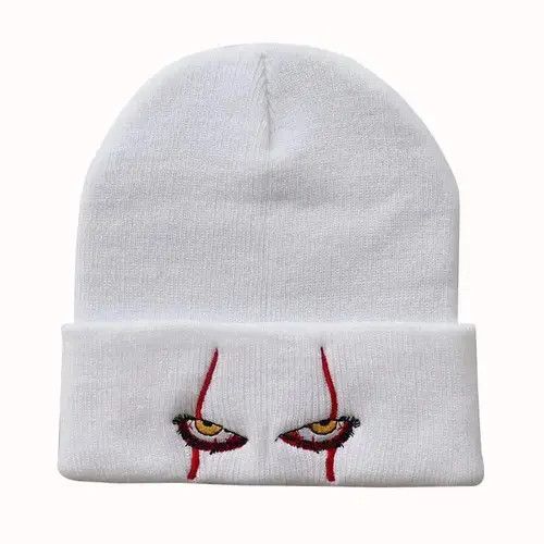 Other Embroidered Woolen Beanies Hat Scary Clown Eyes Size ONE SIZE - 1 Thumbnail