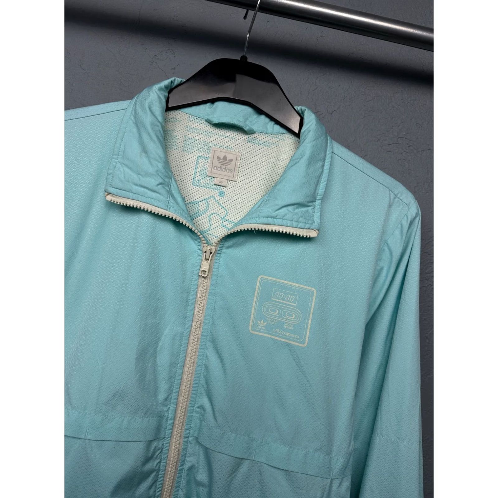 Adidas VINTAGE Adidas Micropacer Womens Jacket S 40s Blue Windbreaker Mens Womens Size S / US 4 / IT 40 - 2 Thumbnail