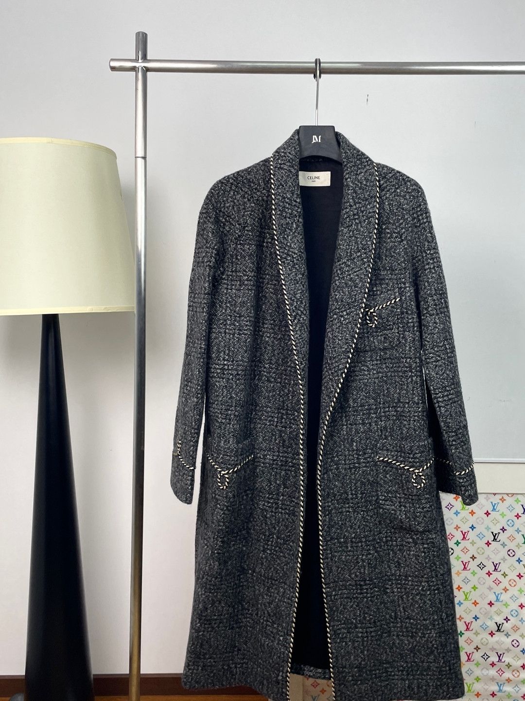 Celine Celine Wool Tweed Coat Size 48 Size XL / US 12-14 / IT 48-50 - 1 Thumbnail