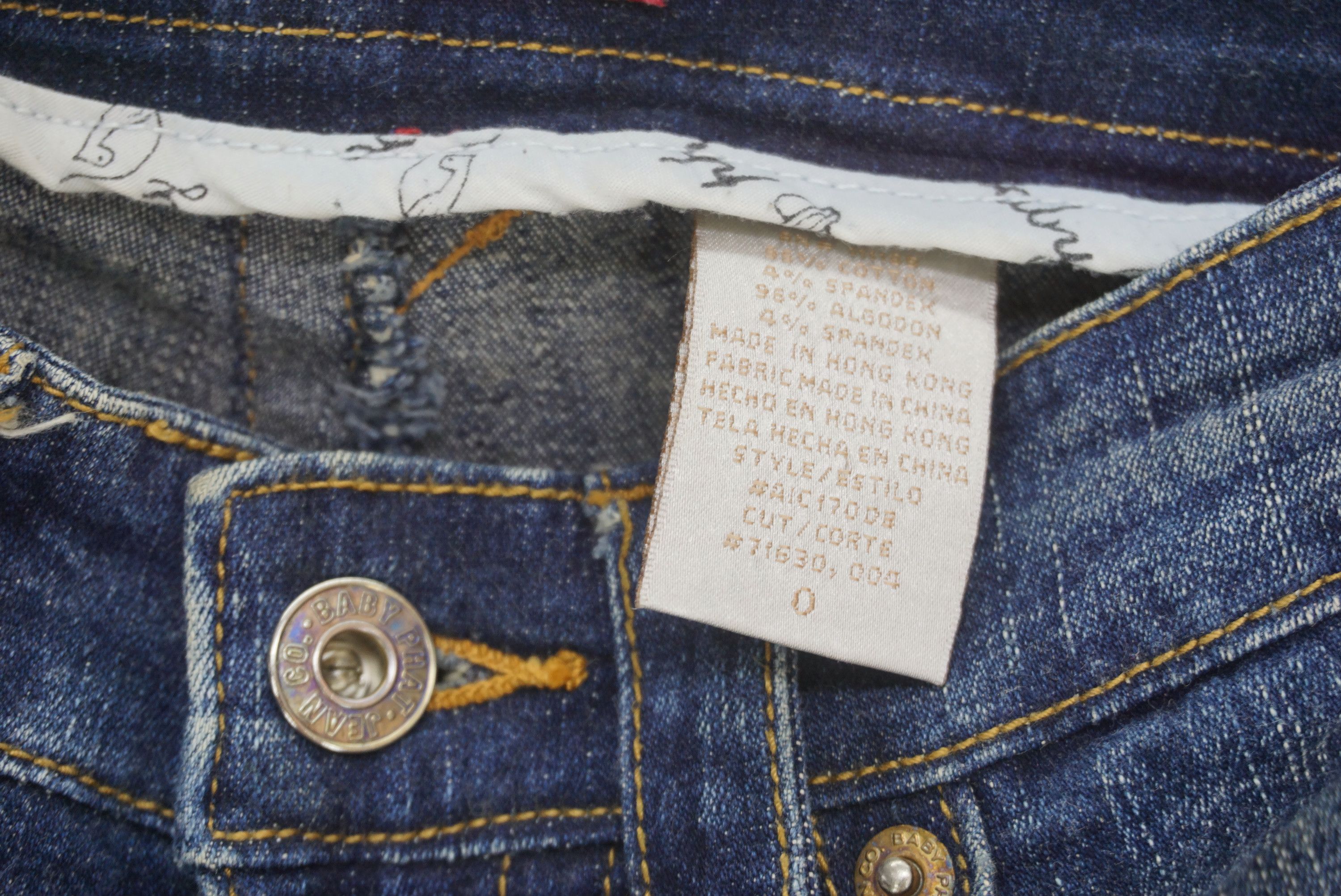 Phat Farm Baby Phat Jeans Size W25xL33.5 Low-Rise Bootcut Denim Size 25" / US 0 / IT 36 - 14 Thumbnail