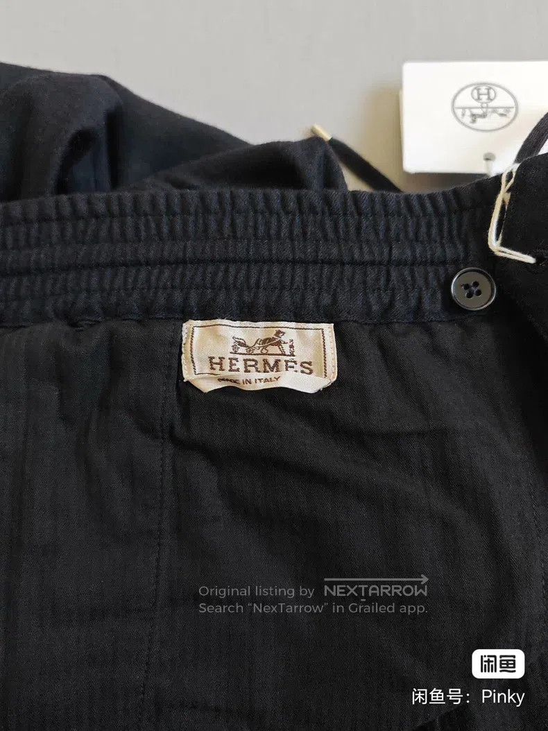 Other Hermes Men's cashmere sport leisure pants, navy blue, 100% Size US 40 / EU 56 - 3 Thumbnail