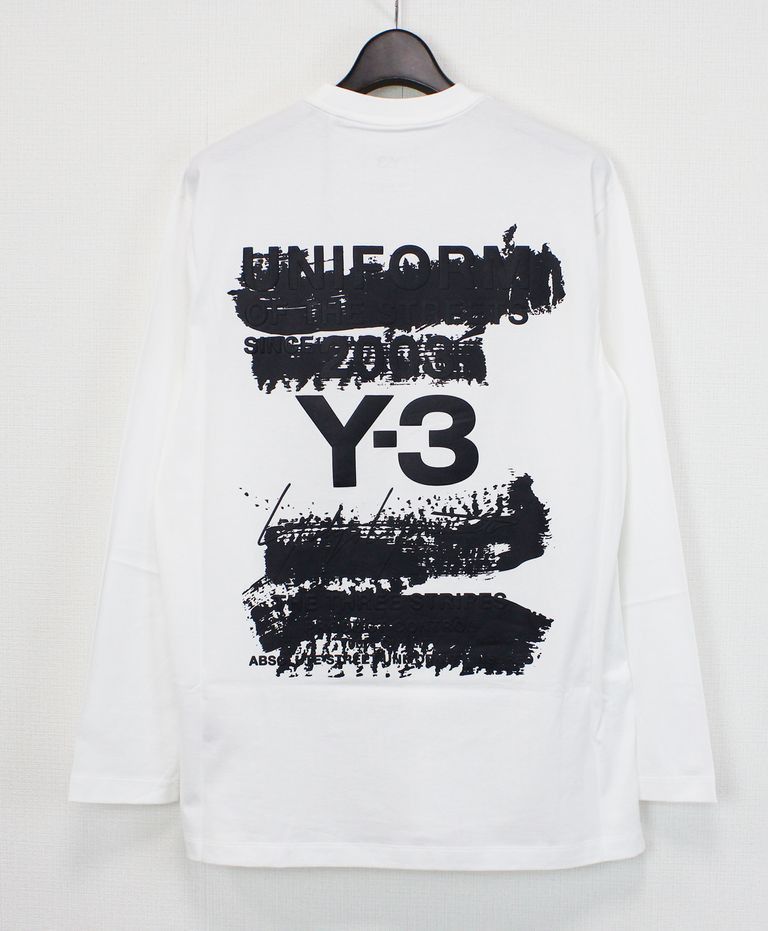 Y-3 o1s22i1n0125 Long Sleeve T-Shirt in White Size US S / EU 44-46 / 1 - 1 Thumbnail