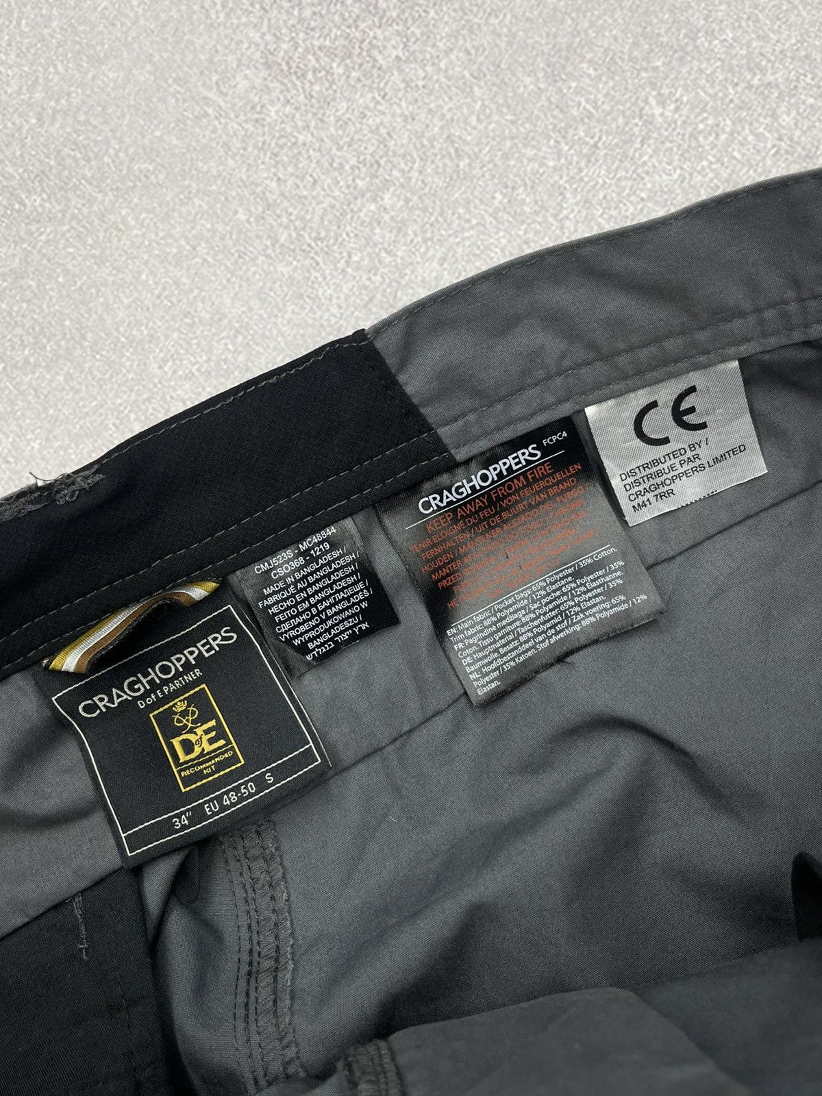 Other Mens Craghoppers Kit Grey Outdoor Pants Gorpcore Y2K Size US 34 / EU 50 - 8 Thumbnail