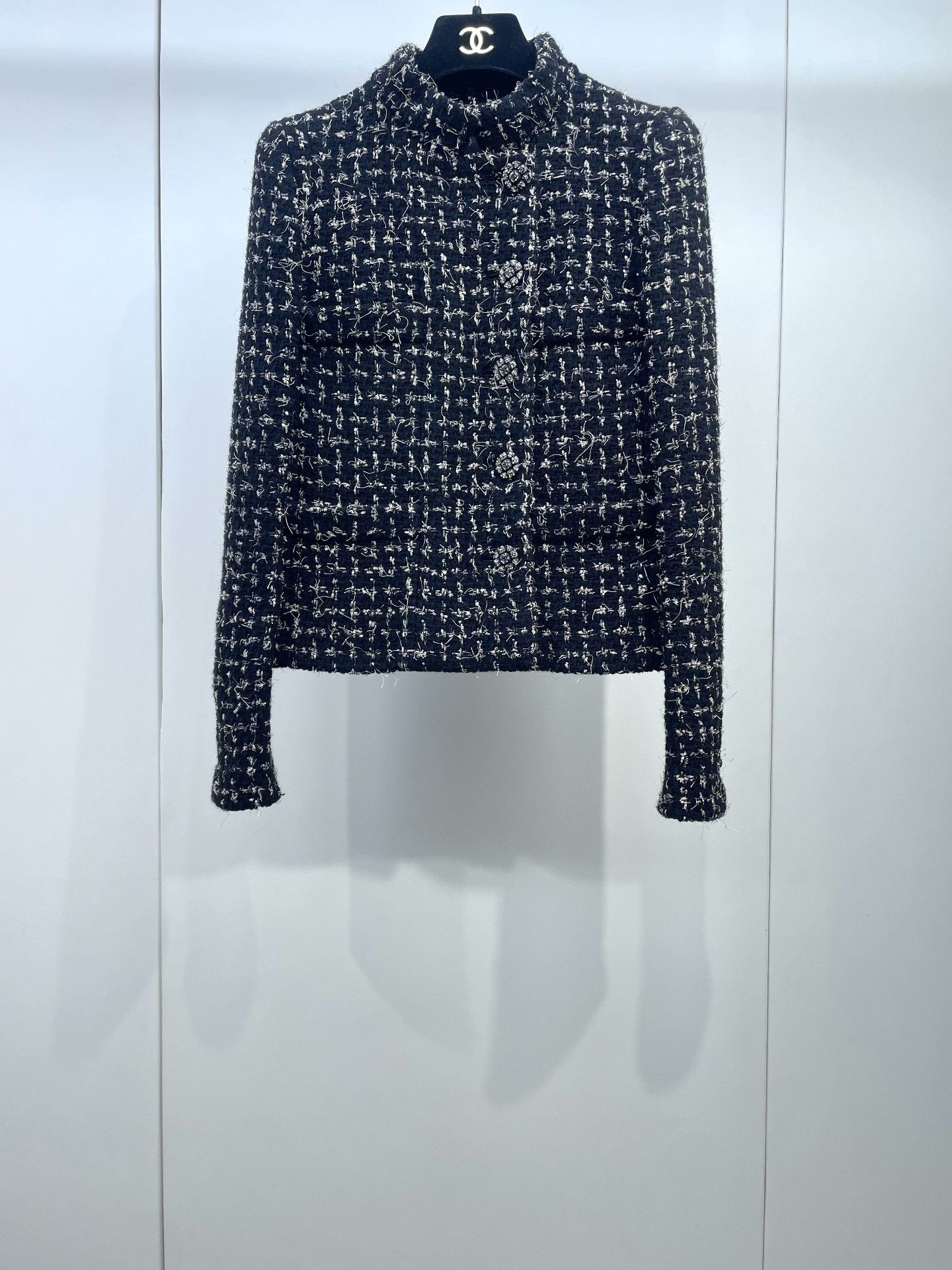 Chanel Chanel 22K Stand Collar Tweed Jacket Size XXS / US 00 / IT 34 - 1 Thumbnail