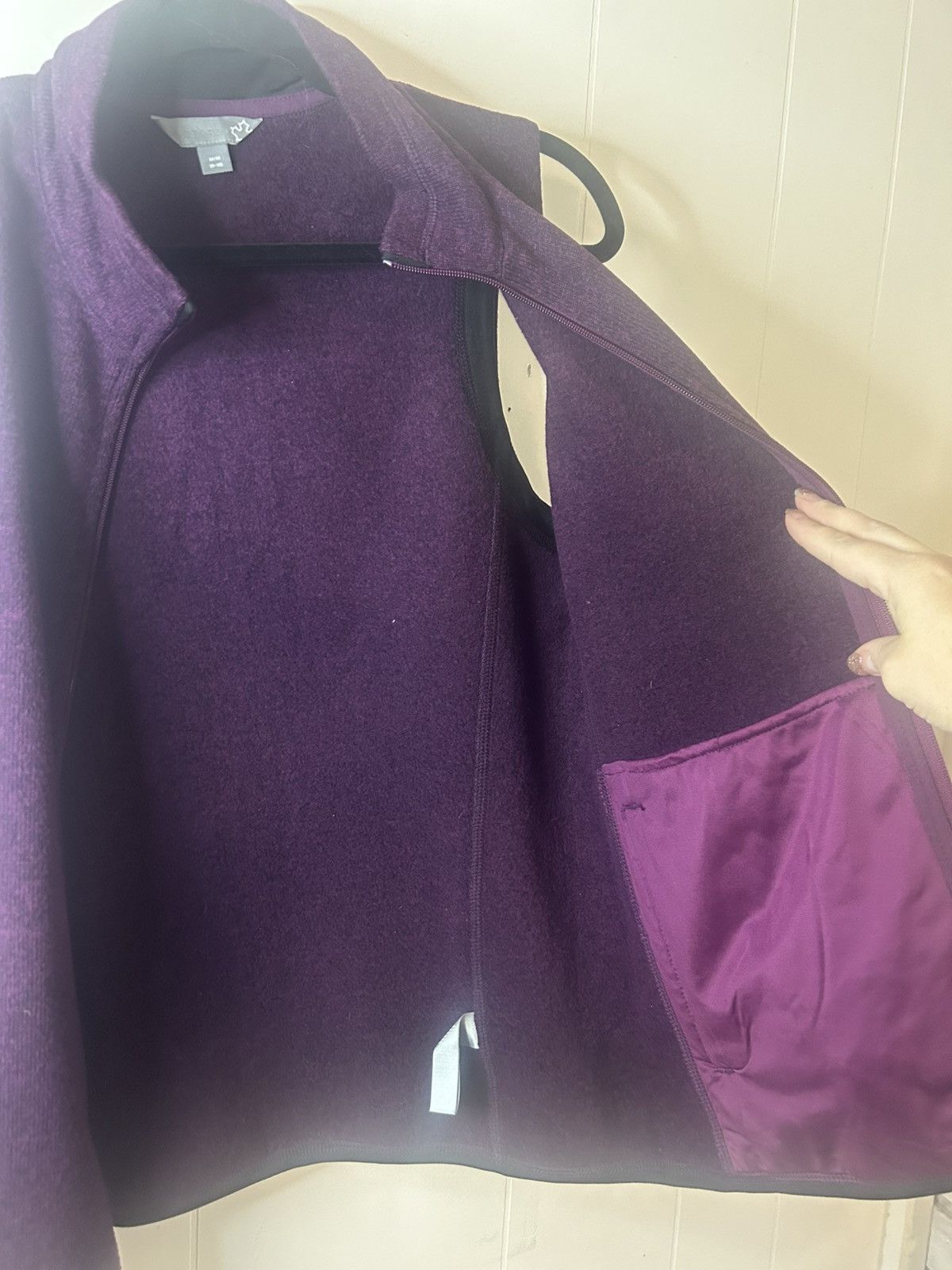 Sears Sears, Size 8, Purple Vest, Full Front Zipper With Pockets Size S / US 4 / IT 40 - 5 Thumbnail