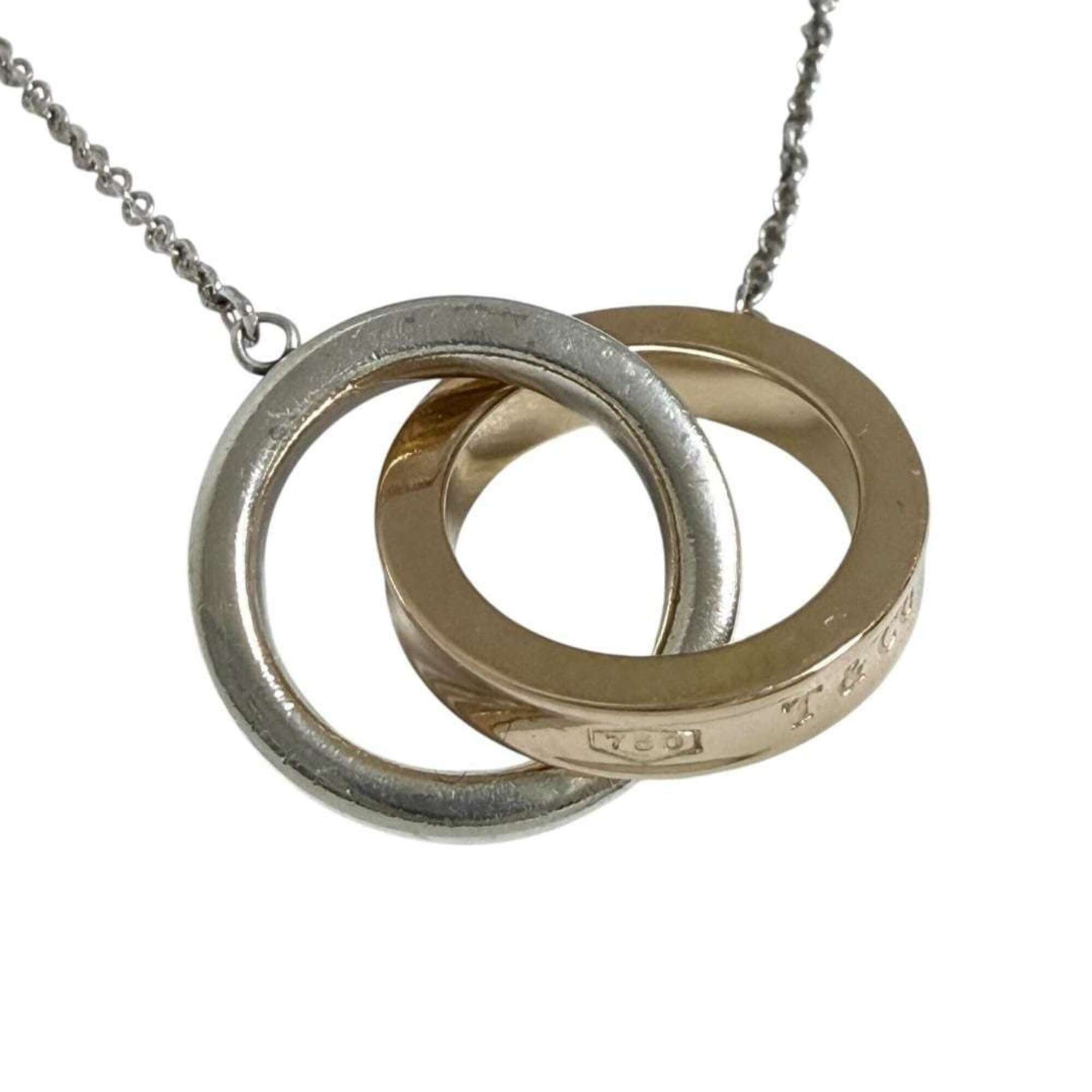 Tiffany & Co. Tiffany & Co. Interlocking Circle Pendant Necklace, 18K 925 Size ONE SIZE - 1 Thumbnail