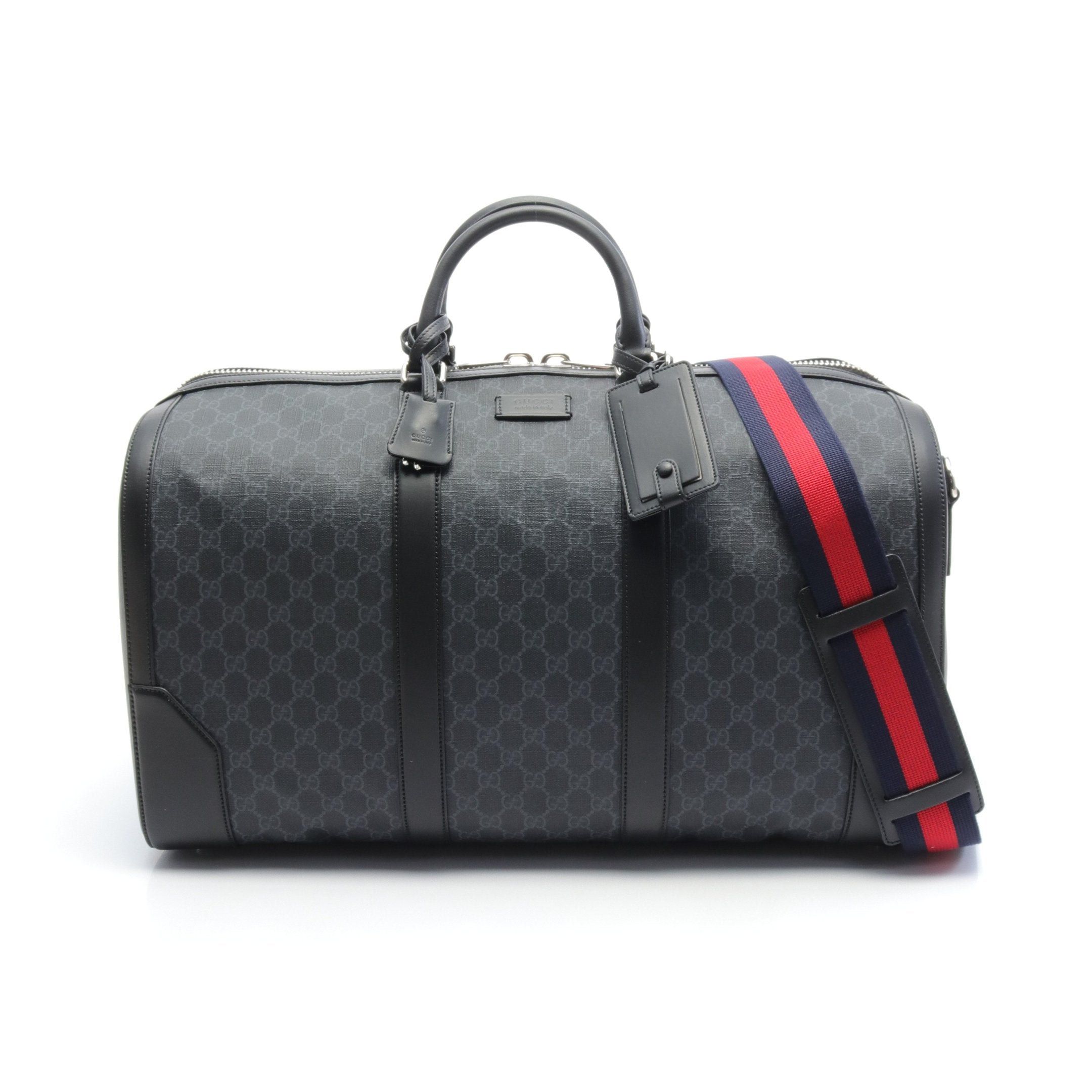 Gucci Gg Supreme Boston Bag Leather Black