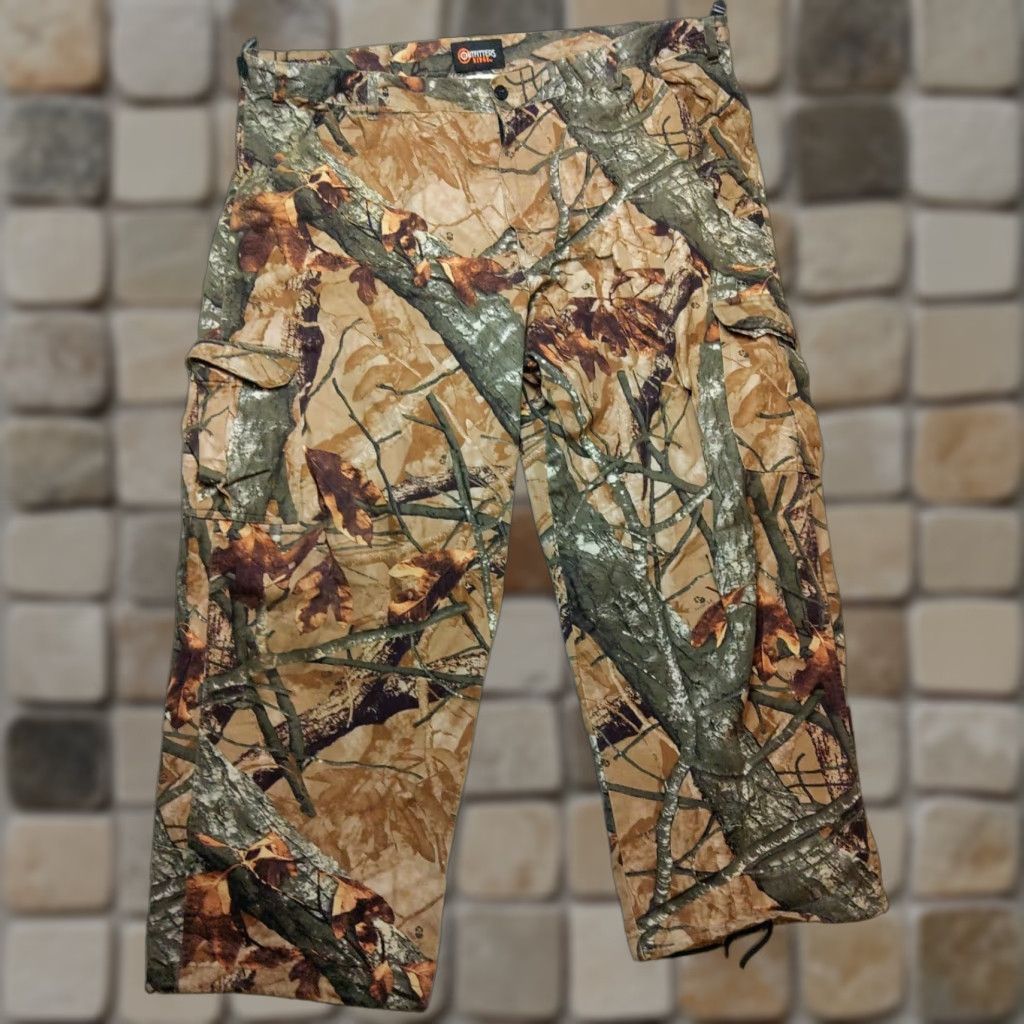 Vintage Outfitters Ridge Pants Mens 3XL Camouflage Fusion 3-D Cargo Hunting Cotton Zip Fly Cargo Pants Mens 3XL Camouflage Size US 39 - 1 Thumbnail
