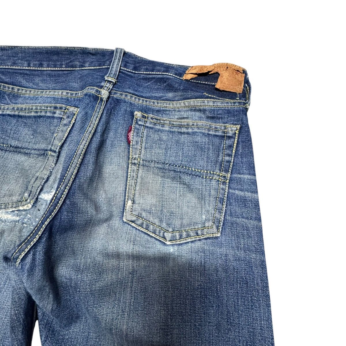 Vintage Vintage 70s BIGSTONE Denim Selvedge Jeans Repaired Size US 29 - 13 Thumbnail