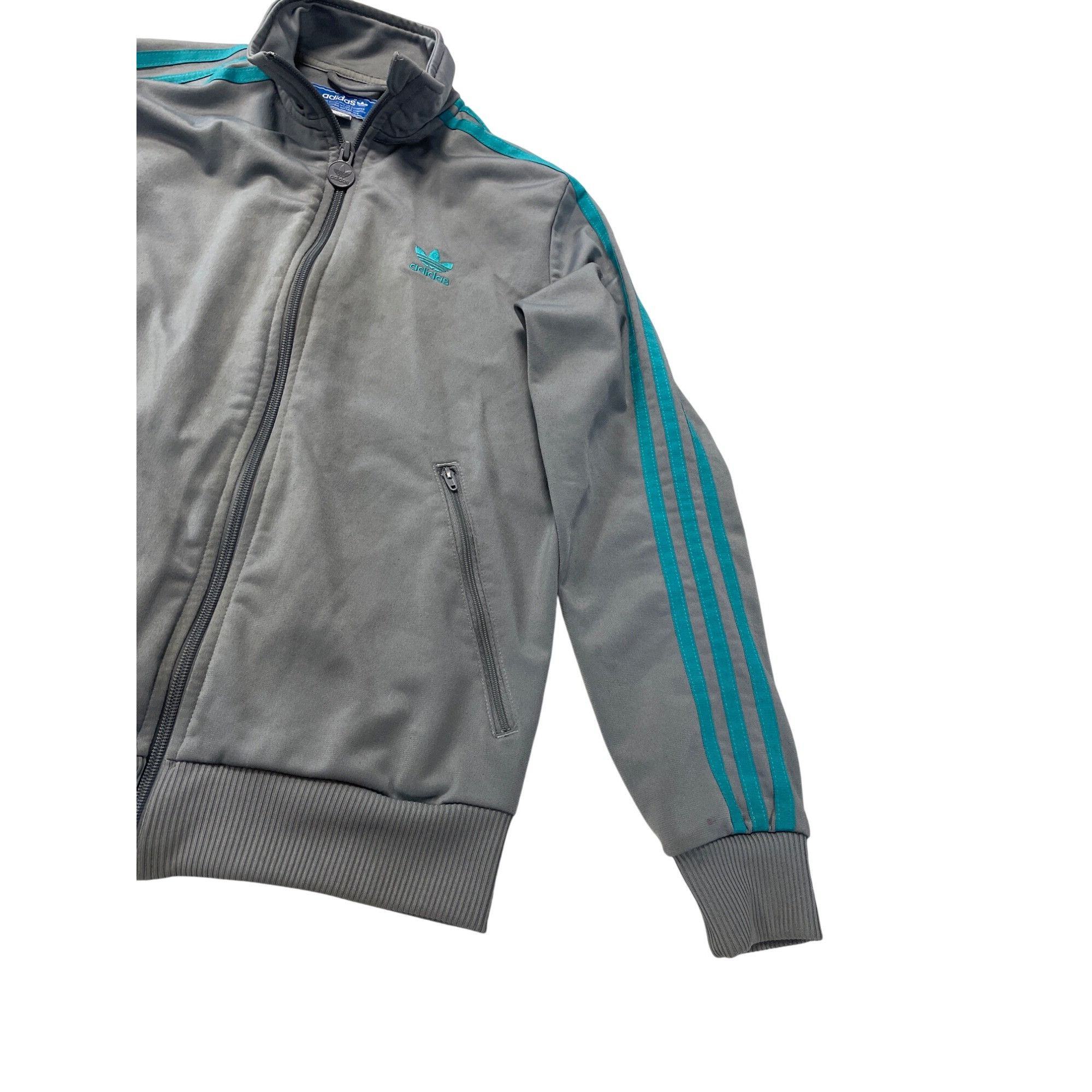 Adidas Adidas Originals Firebird womans Gray green zip Jacket size Size L / US 10 / IT 46 - 3 Thumbnail