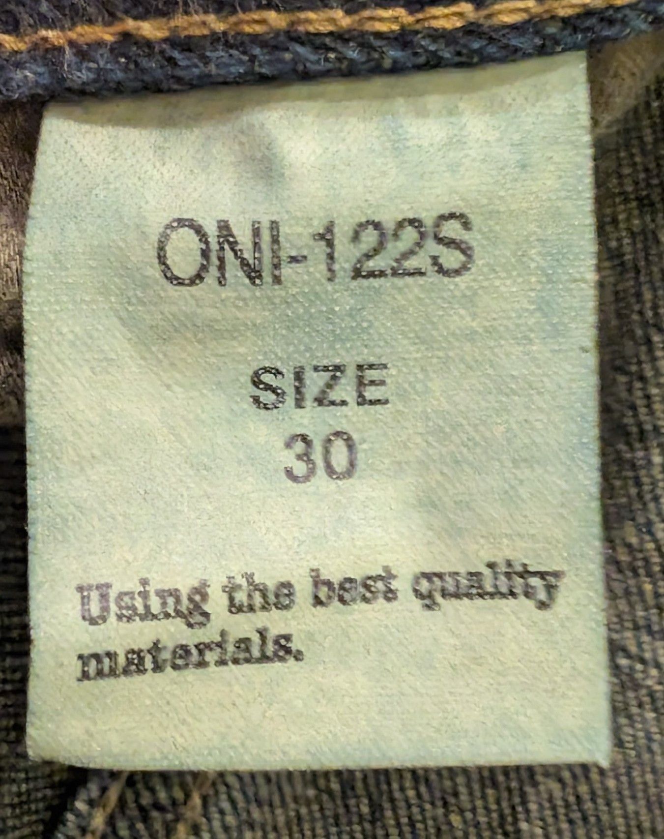 Oni Oni ONI-122S Stretch Selvedge Denim Jeans Made in Japan Size US 30 / EU 46 - 5 Thumbnail