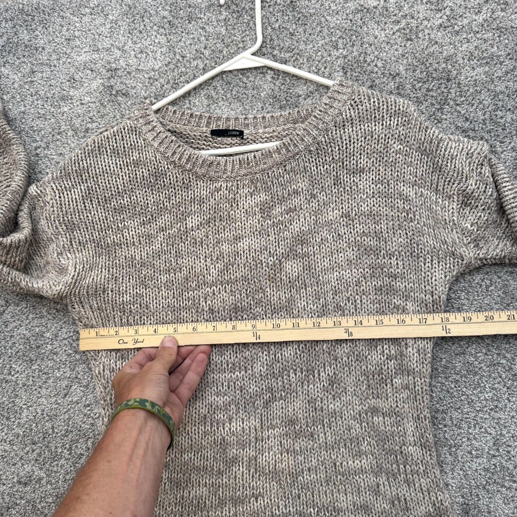 J.Crew VINTAGE J.CREW Sweater Womens Medium Gray Knit Pullover Long Sleeve Casual Classic Size M / US 6-8 / IT 42-44 - 3 Thumbnail