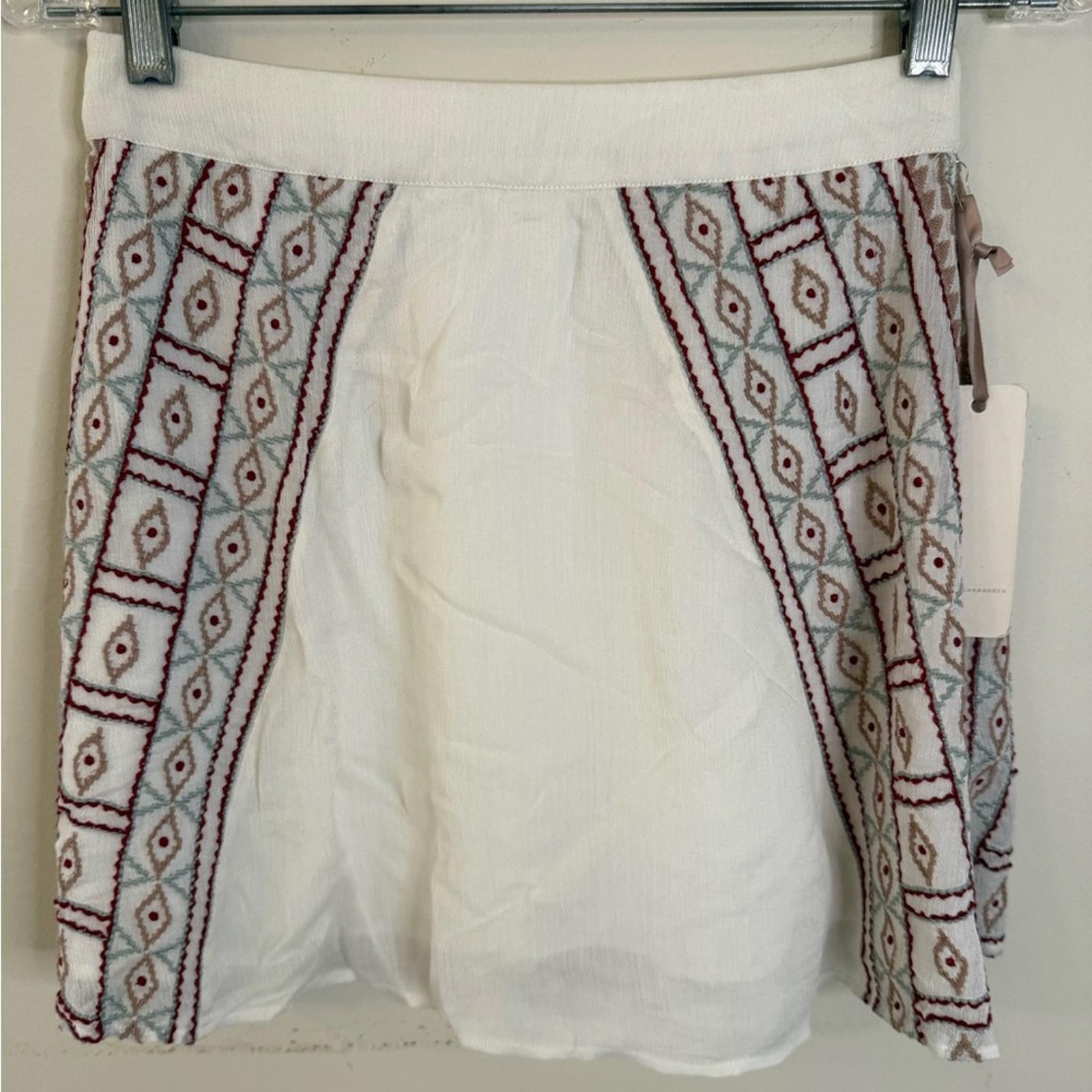 Other Ale by Alessandra embroidered western mini skirt Size small Size 28" / US 6 / IT 42 - 4 Thumbnail