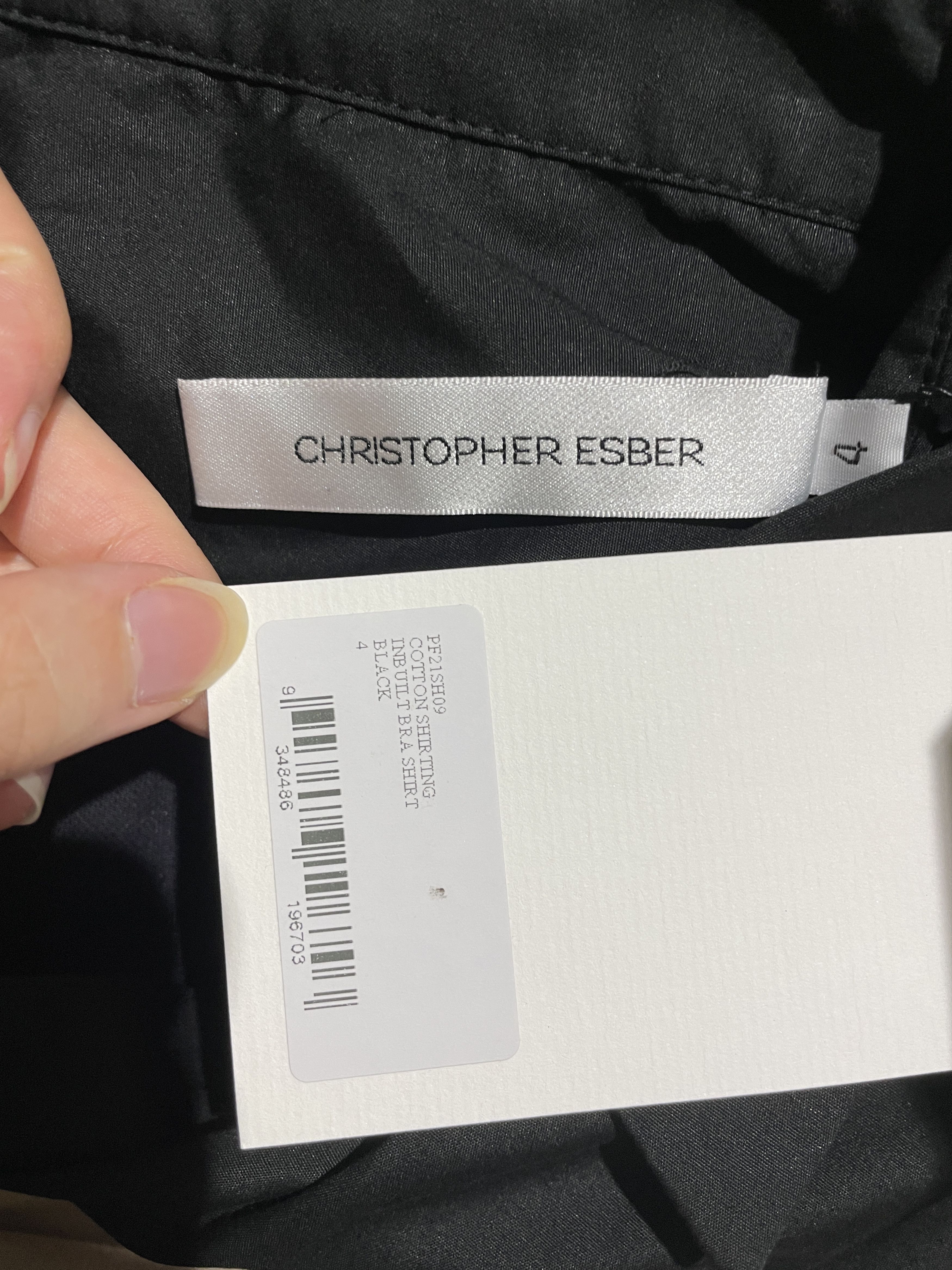 Christopher Esber Inbuilt Bra Shirt Size XS / US 0-2 / IT 36-38 - 8 Thumbnail