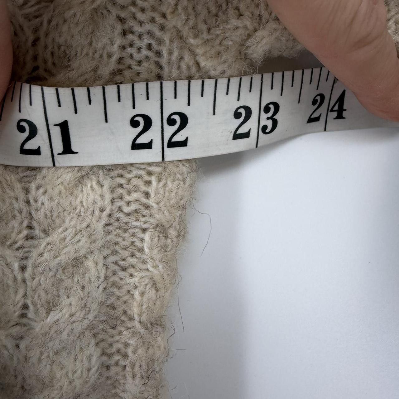 Mango Mango Womens Cable Knit Sweater Beige Size M / US 6-8 / IT 42-44 - 6 Thumbnail