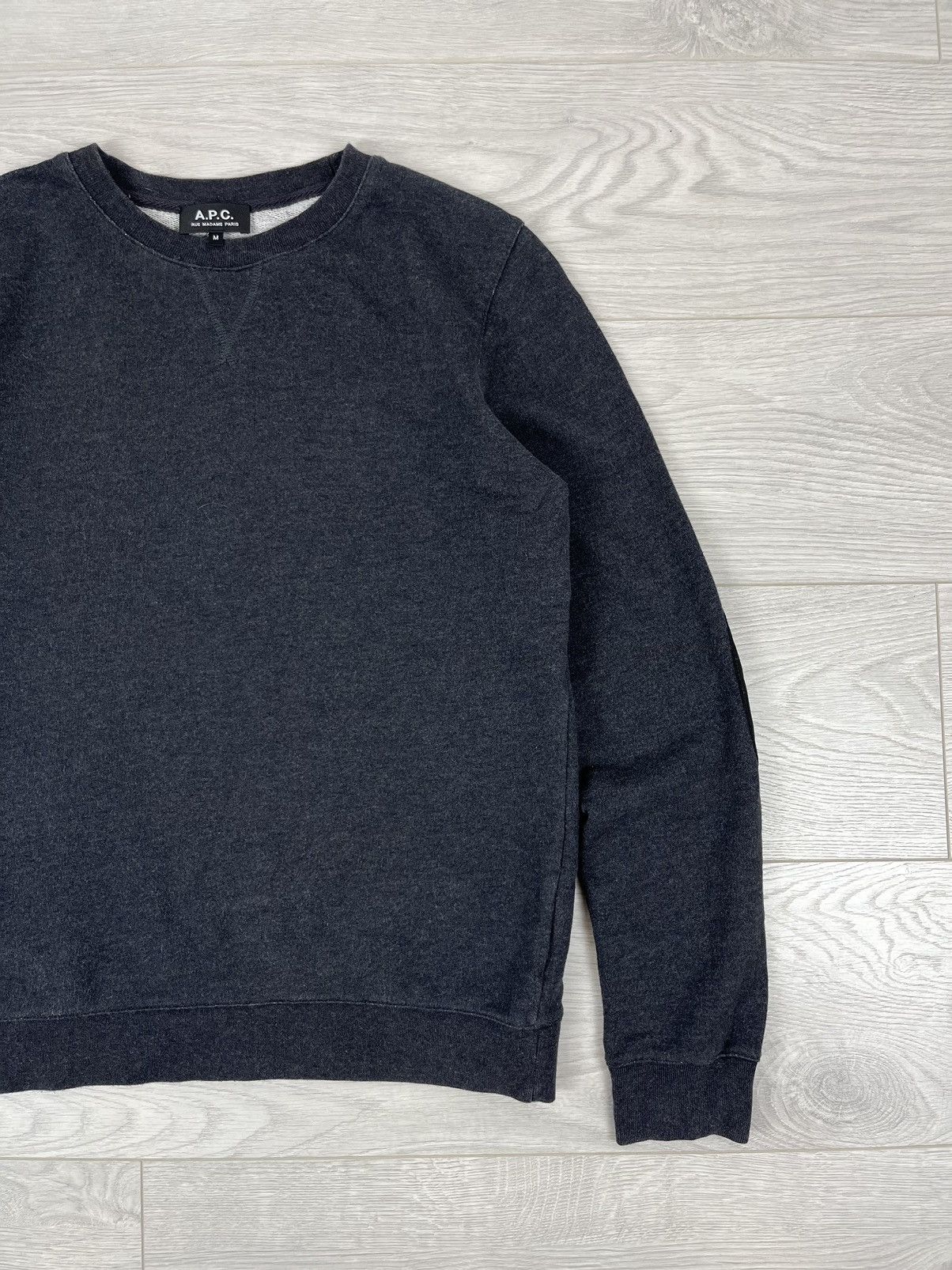 A.P.C. × Designer A.P.C. Basic Grey Crew Neck Sweatshirt Size US M / EU 48-50 / 2 - 3 Thumbnail