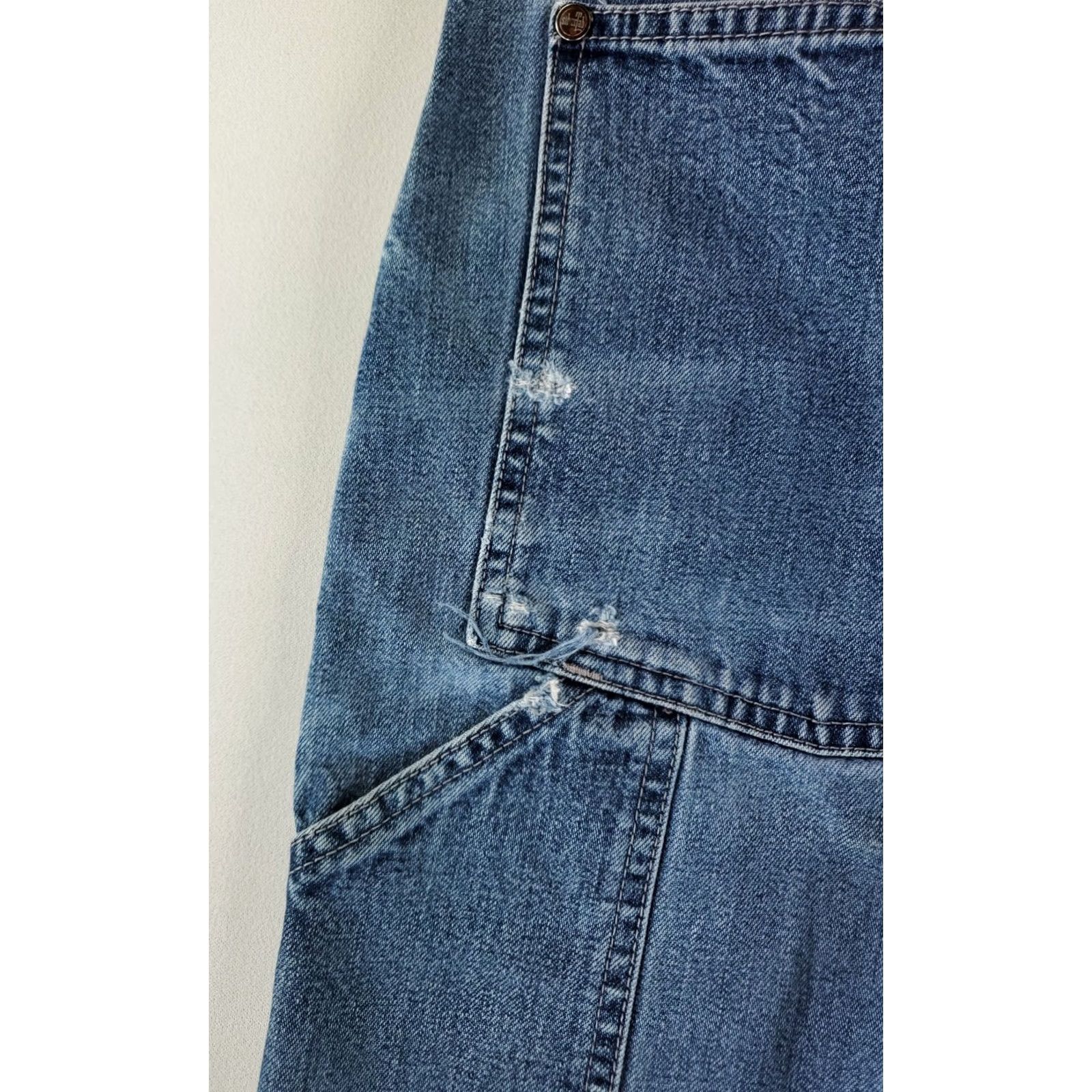 Levi's VINTAGE Levi's Silvertab Carpenter Jeans VTG 90s Blue Mens 38x32 39x30 Actual Wide-Leg Jeans Mens Blue HTWORK Size US 38 / EU 54 - 6 Thumbnail