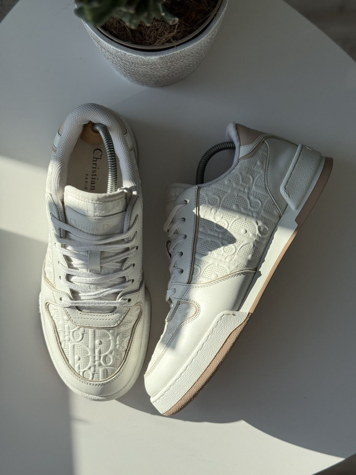 Dior Dior One Monogram Sneackers Low White Pink Size US 8.5 / IT 38.5 - 6 Thumbnail