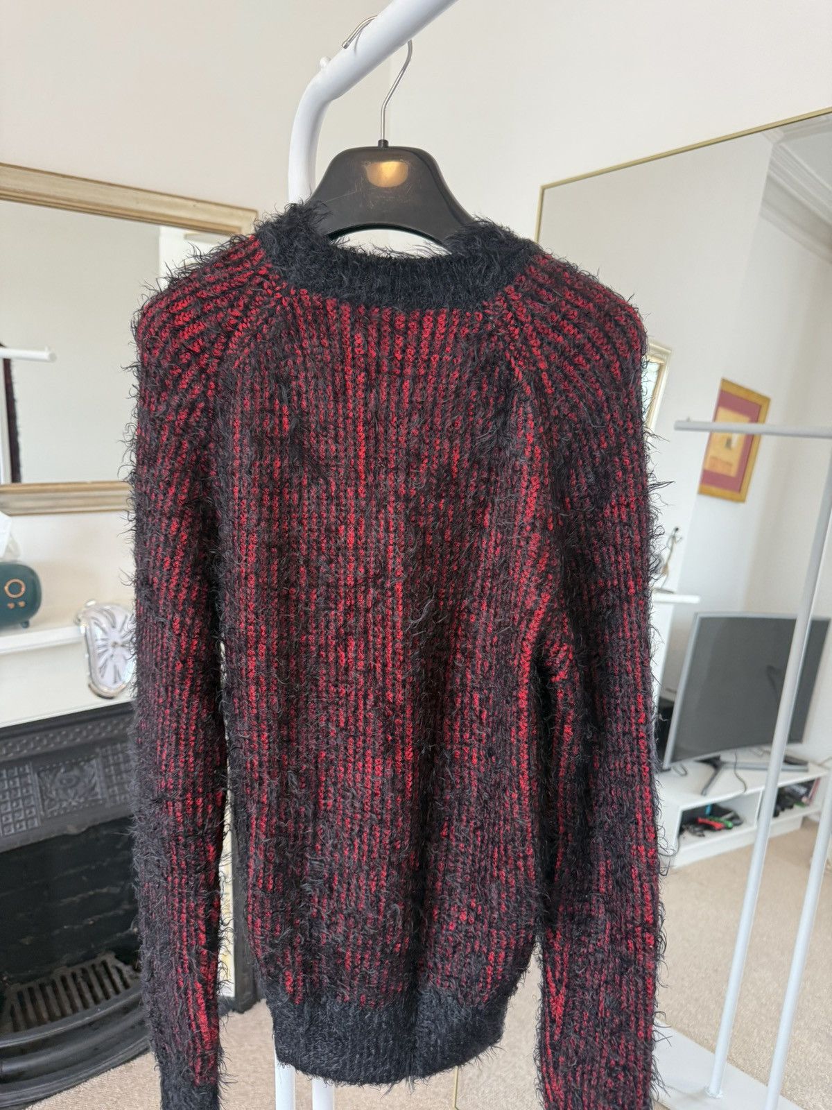 Hedi Slimane × Saint Laurent Paris SS17 Saint Laurent Mohair Relaxed Sweater Size US M / EU 48-50 / 2 - 2 Thumbnail