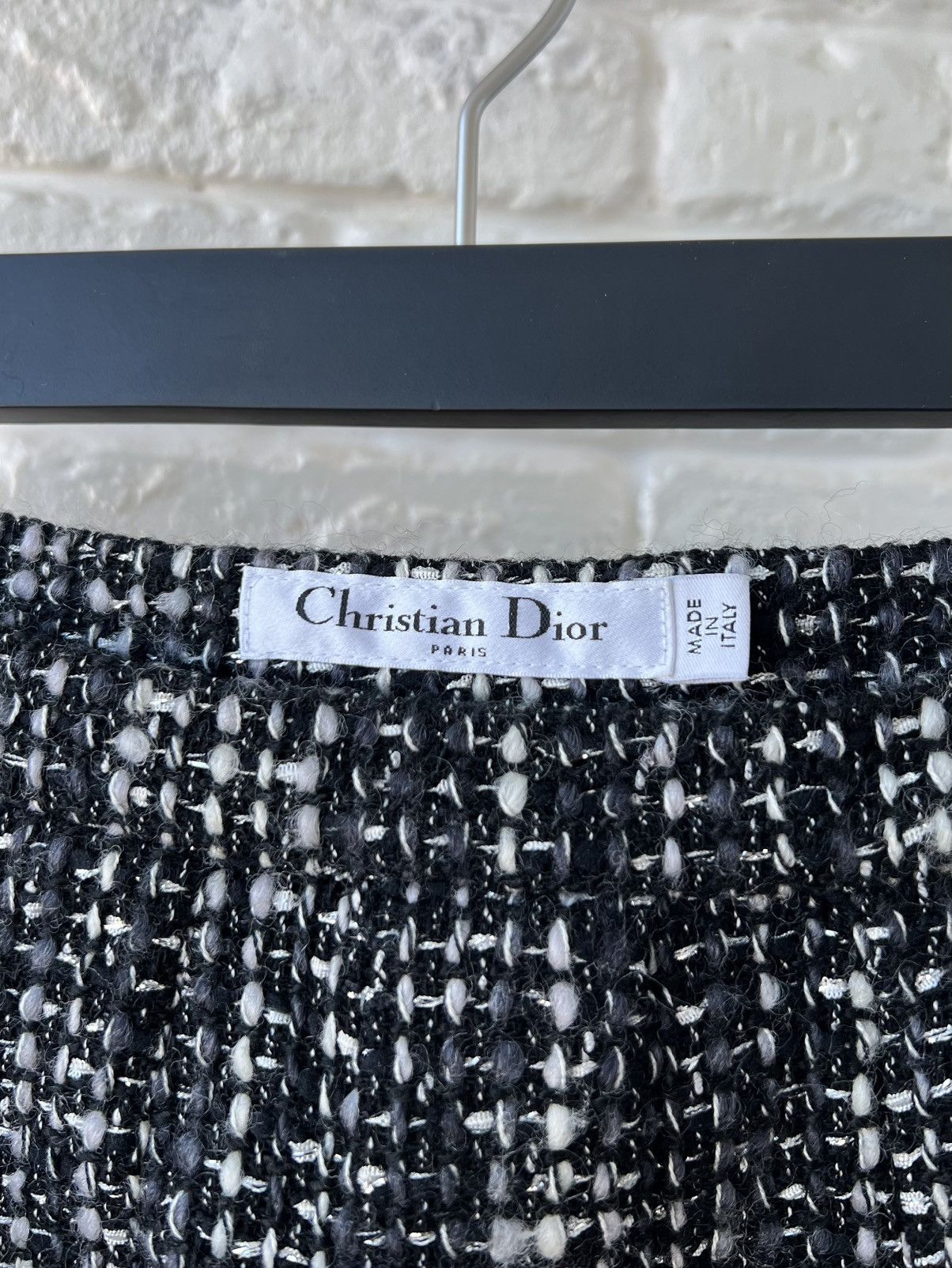 Dior Christian Dior Wool Tweed Skirt Size 27" / US 4 / IT 40 - 4 Thumbnail