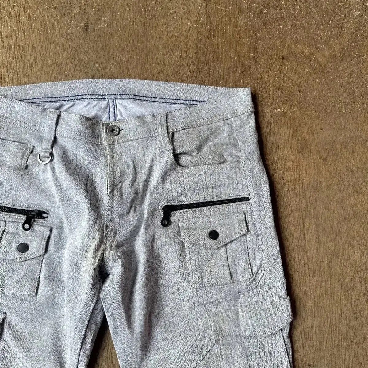 Japanese Brand W32 L31 VTG NICOLE HIDEWAYS JAPAN PUNK MULTIPOCKET HBT TWILL Size US 32 / EU 48 - 4 Thumbnail