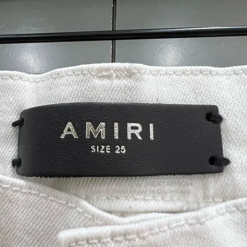 Other Amiri White knee zipper denim pants Size 25" / US 0 / IT 36 - 2 Thumbnail