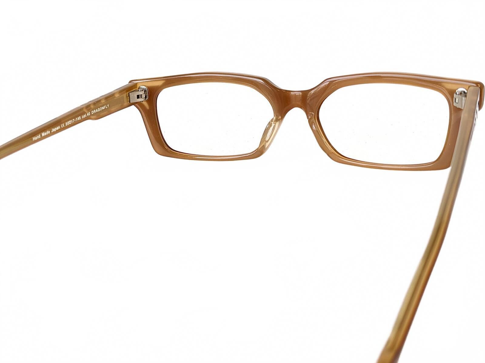 Other Morgenthal Frederics Dragonfly Eyeglasses Japan Amber Brown Size ONE SIZE - 7 Thumbnail