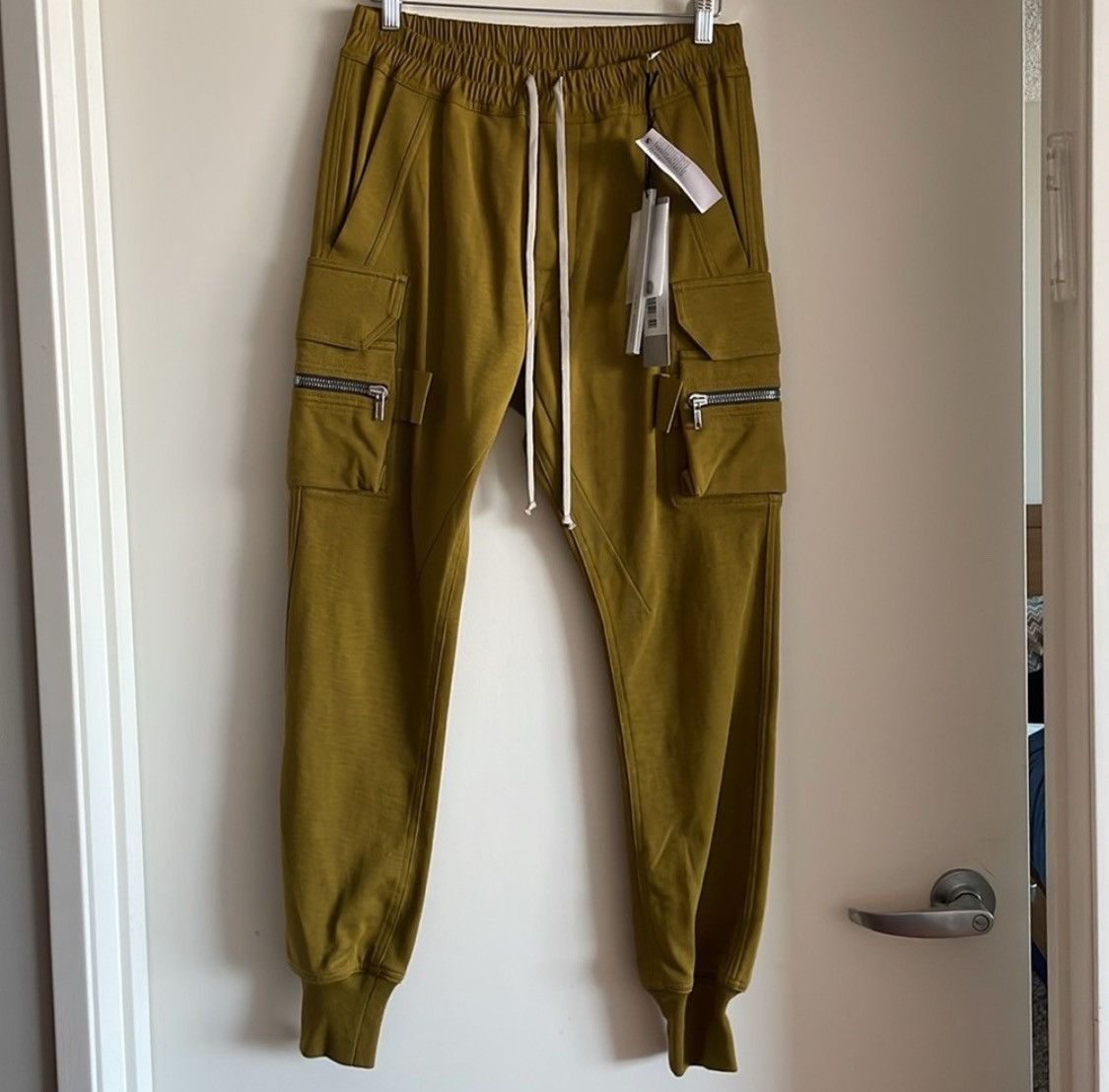 Rick Owens RICK OWENS Mastodon cotton drawstring cargo pants 