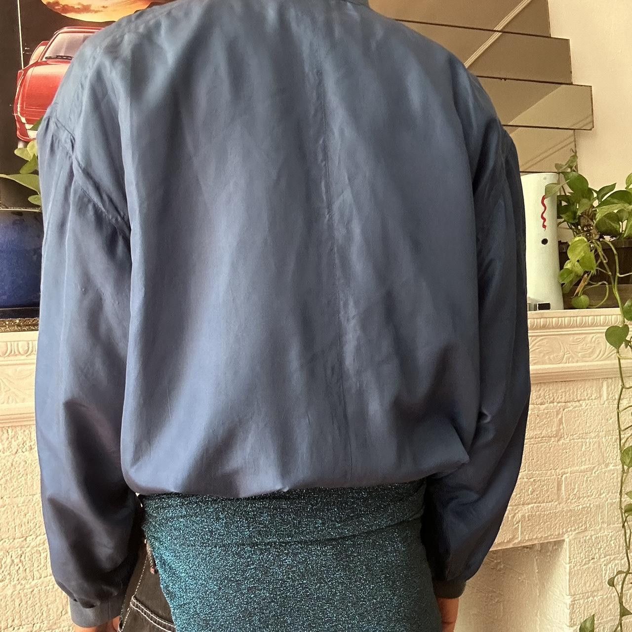 Other VINTAGE BLUE SILK OVERSIZED BOMBER JACKET _ XL Size US XL / EU 56 / 4 - 4 Thumbnail
