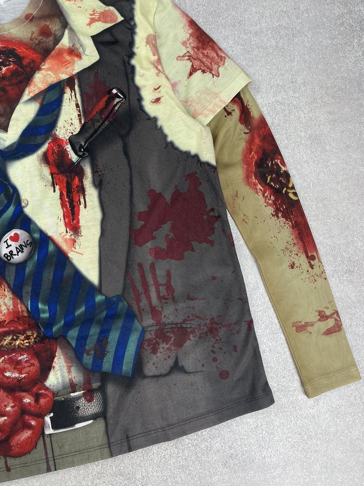Designer Faux Real Zombie Dead Man Halloween Longsleeve Size L Size US L / EU 52-54 / 3 - 2 Thumbnail