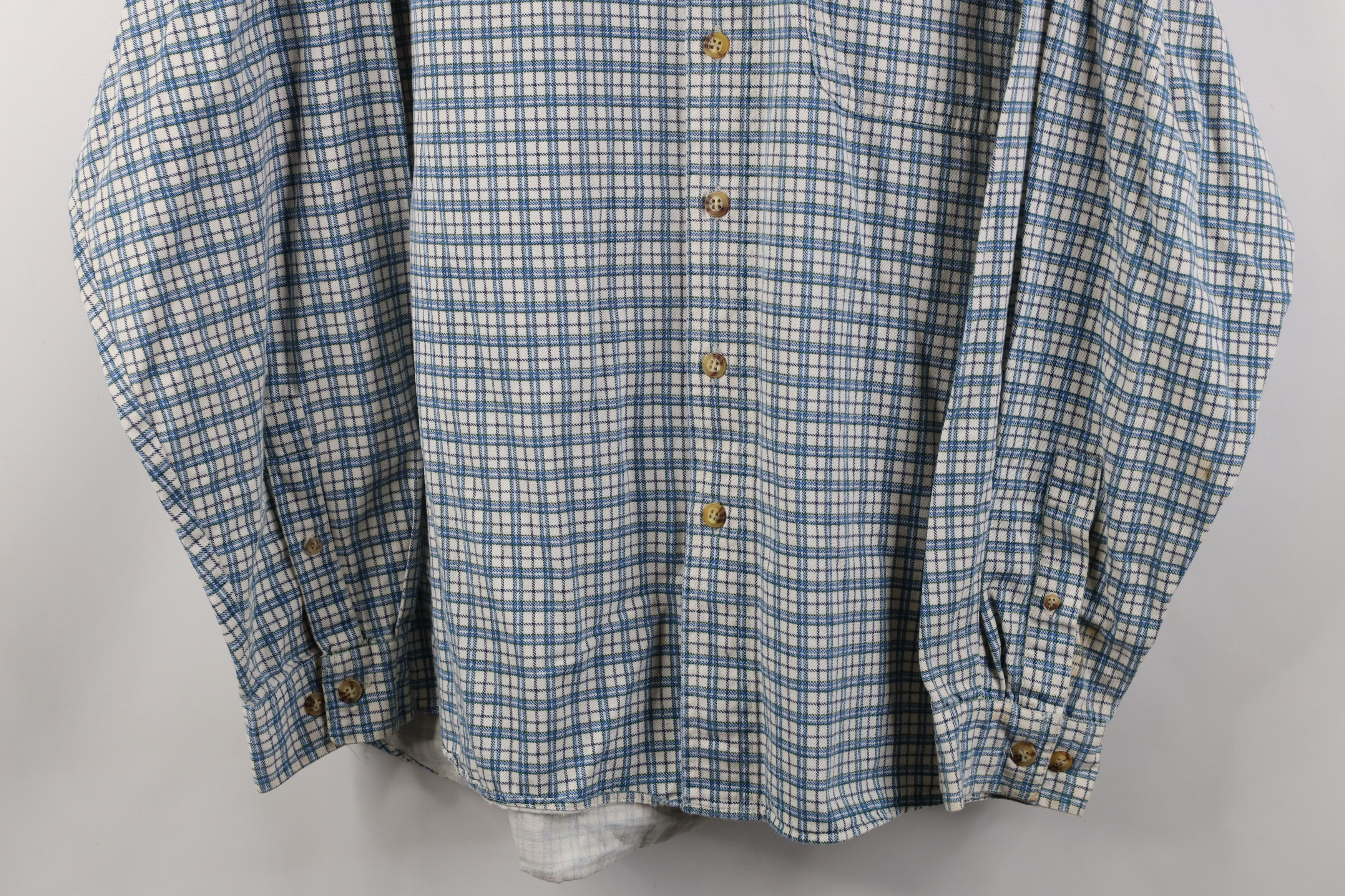 Vintage Vintage 90s Streetwear Heavyweight Twill Button Down Shirt Size US L / EU 52-54 / 3 - 3 Thumbnail