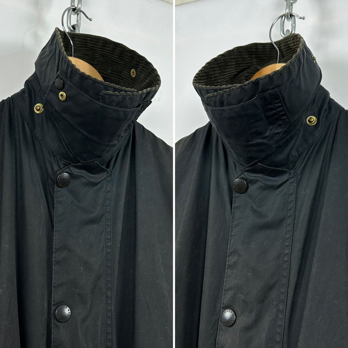 Barbour Vintage Barbour Border Waxed Coat Jacket Made in England Size US S / EU 44-46 / 1 - 14 Thumbnail