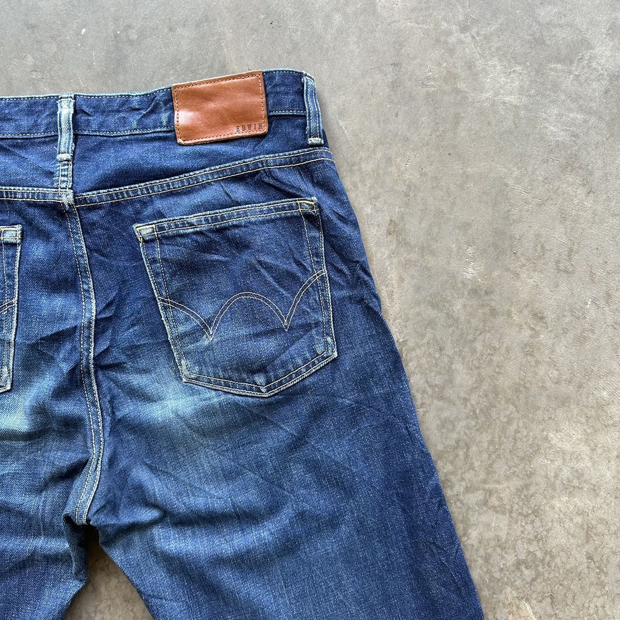 Edwin × Jean × Vintage Vintage Edwin Distressed Faded Denim Jean Pant W31 Size US 31 - 13 Thumbnail