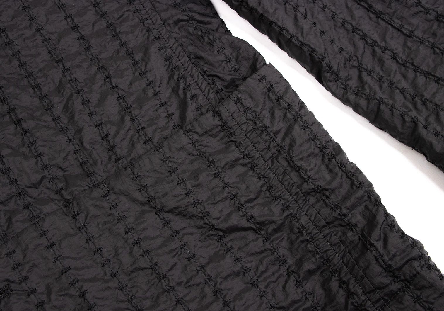 Issey Miyake Nylon Stitch Stripe 3B Jacket in Black Size US M / EU 48-50 / 2 - 12 Thumbnail
