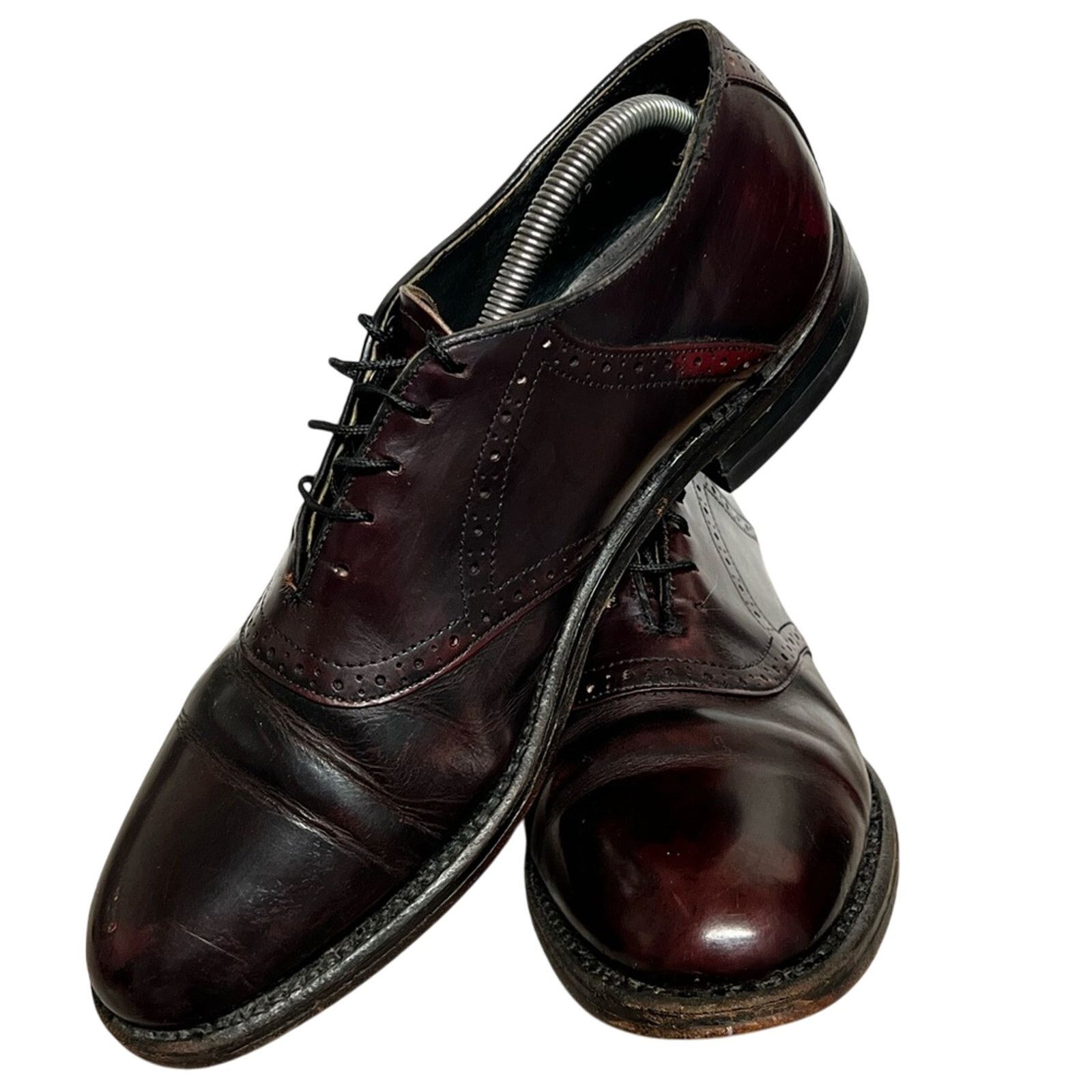 Other MEN VINTAGE BRITISH WALKERS CUSTOM BURGUNDY OXFORD SHOES Size US 9.5 / EU 42-43 - 2 Thumbnail