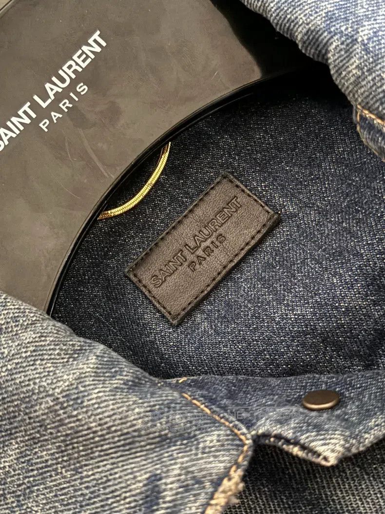 Saint Laurent Paris Saint Laurent Paris Denim Jacket Size S / US 4 / IT 40 - 5 Thumbnail