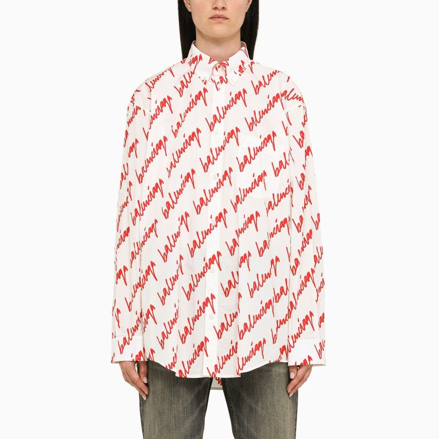 image of Balenciaga O1D2Blof01223 Shirt In White, Women's (Size XS)