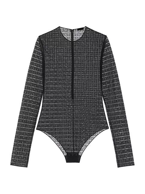 Givenchy o1srvl11e0924 Bodysuit in 4G Lace in Black Size S / US 4 / IT 40 - 1 Thumbnail