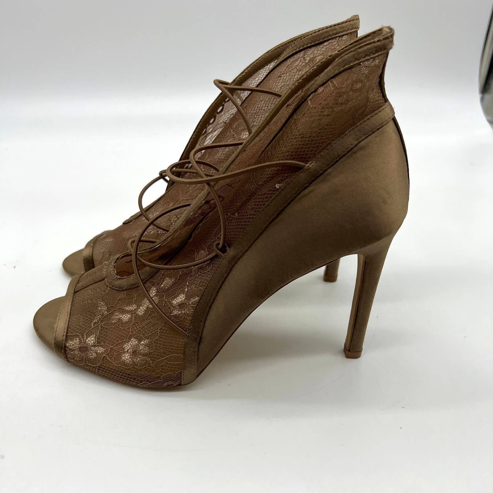 Other G.I.L.I. Peep Toe Heel Size 9 M Elastic Front Booties Size US 9 / IT 39 - 6 Thumbnail