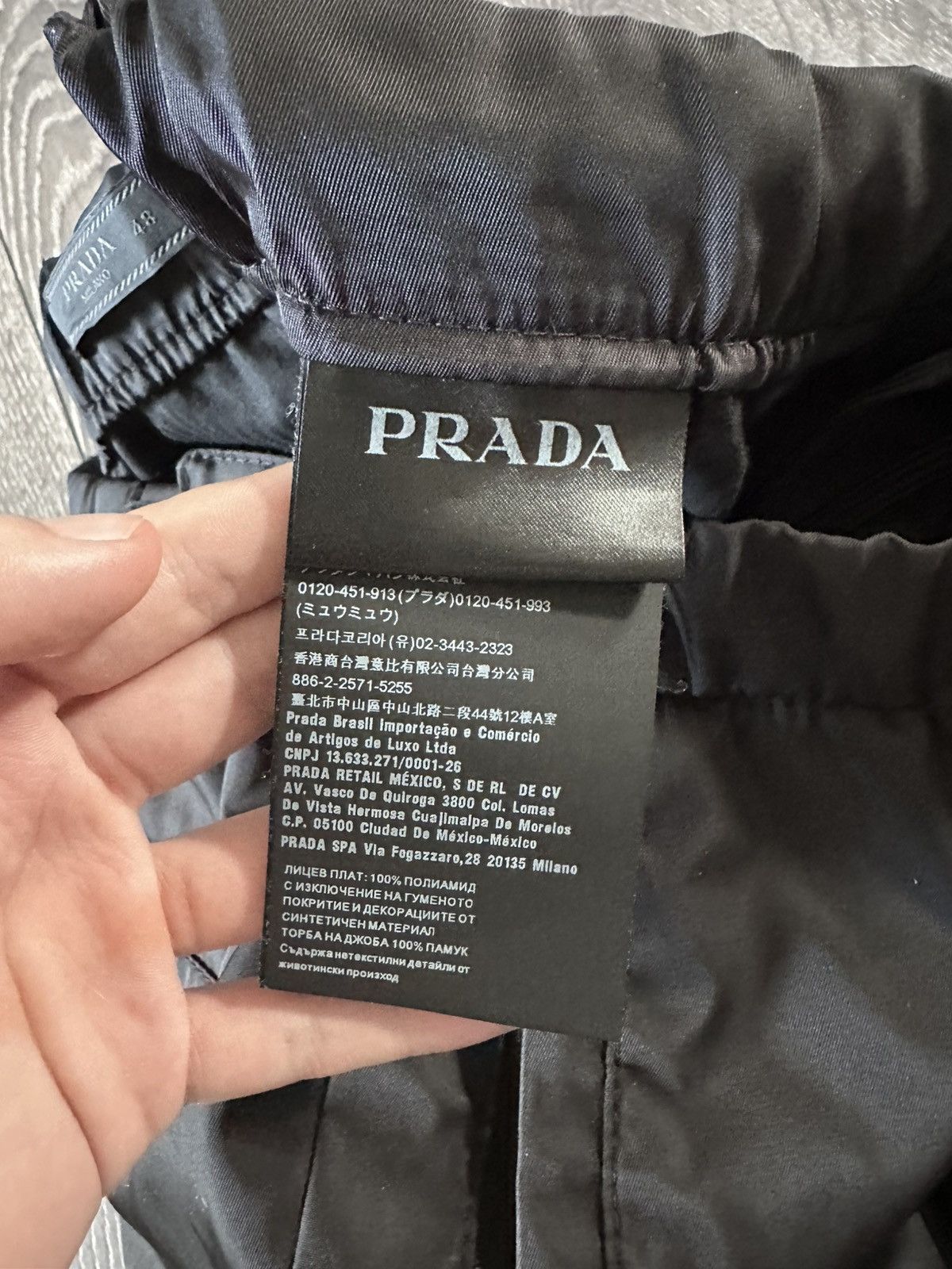 Prada prada re-nylon gabardine triangle logo trackpants joggers Size US 31 - 7 Thumbnail