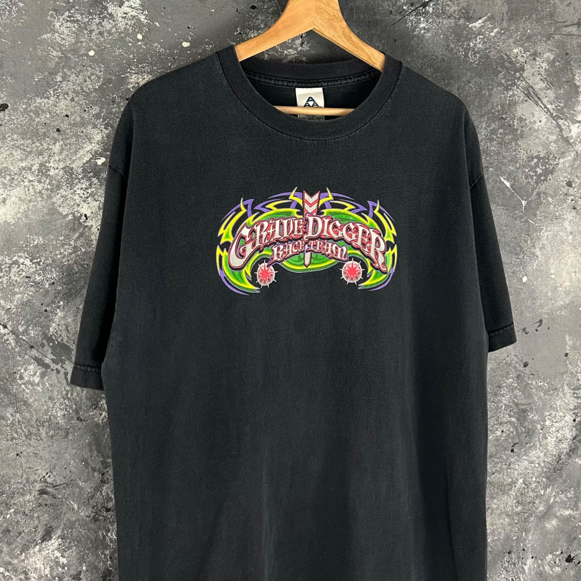 Vintage Vintage 2000’s Grave Digger shirt Size US L / EU 52-54 / 3 - 4 Thumbnail